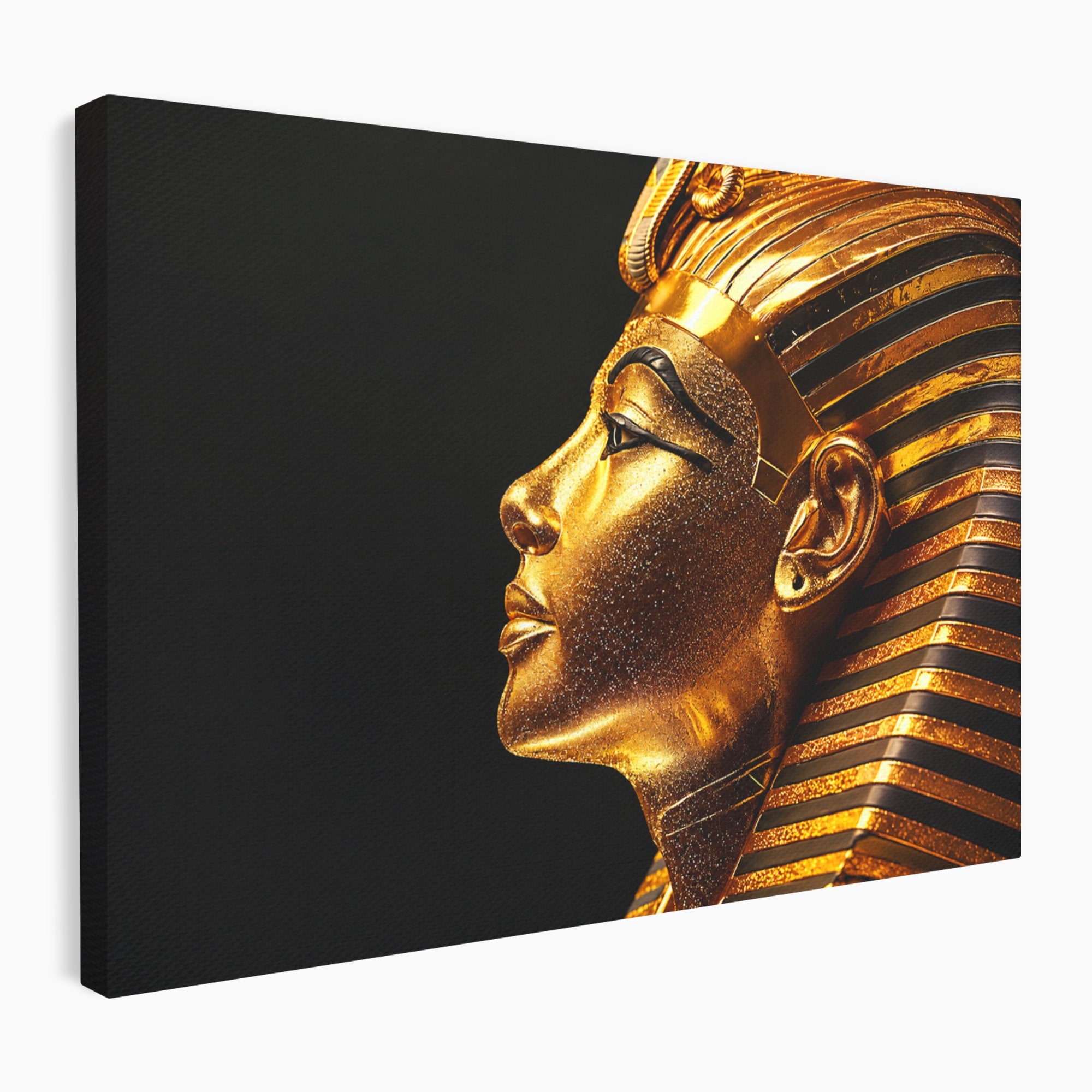 Tablou Canvas Premium LuxCanva® T1037, Faraonul Tutankhamon, Faraon, Egipt, Istorie, Portret, Dormitor, Birou, Culori Vibrante