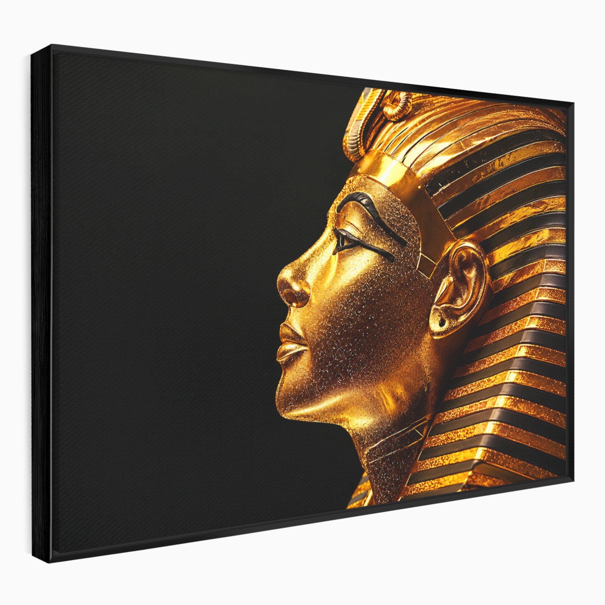 Tablou Canvas Premium LuxCanva® T1037, Faraonul Tutankhamon, Faraon, Egipt, Istorie, Portret, Dormitor, Birou, Culori Vibrante
