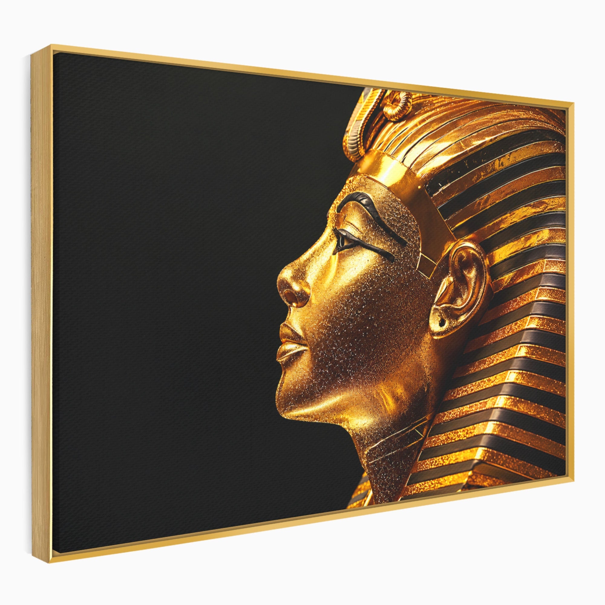 Tablou Canvas Premium LuxCanva® T1037, Faraonul Tutankhamon, Faraon, Egipt, Istorie, Portret, Dormitor, Birou, Culori Vibrante