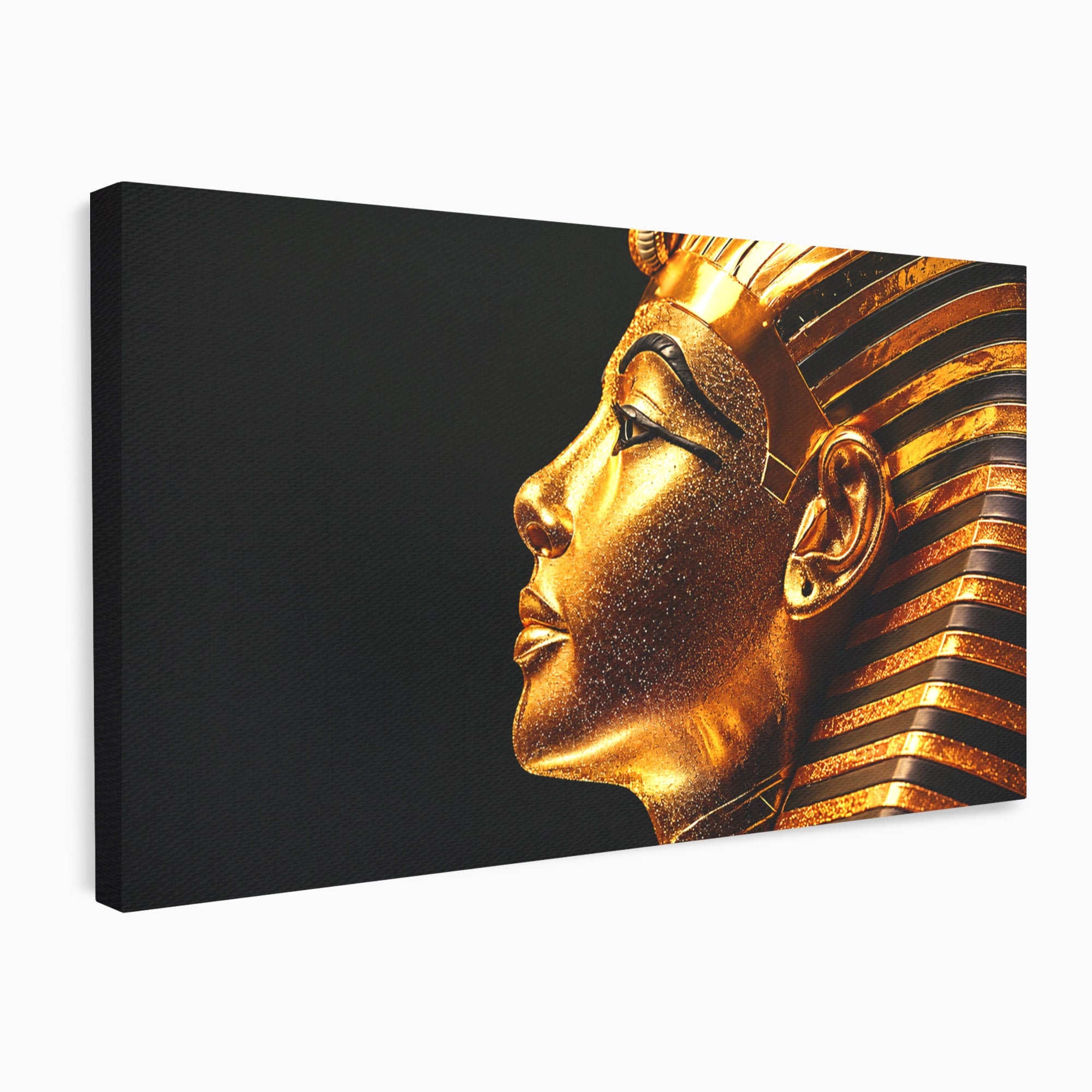 Tablou Canvas Premium LuxCanva® T1037, Faraonul Tutankhamon, Faraon, Egipt, Istorie, Portret, Dormitor, Birou, Culori Vibrante