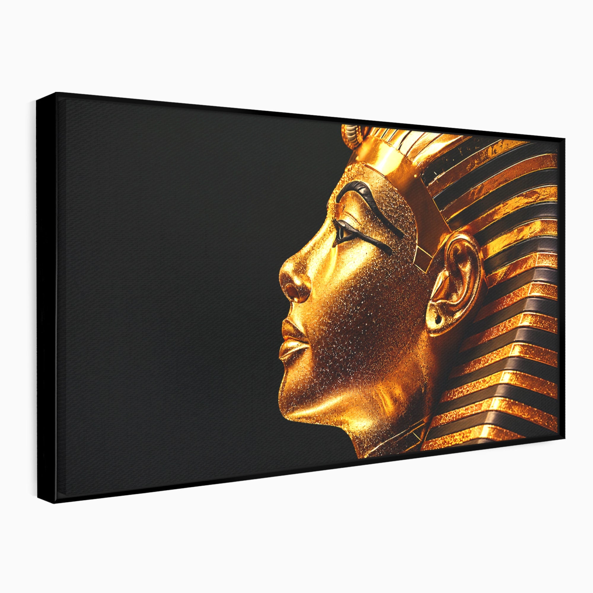 Tablou Canvas Premium LuxCanva® T1037, Faraonul Tutankhamon, Faraon, Egipt, Istorie, Portret, Dormitor, Birou, Culori Vibrante