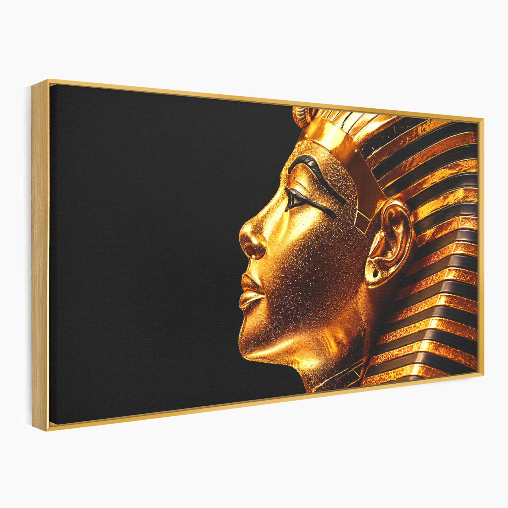 Tablou Canvas Premium LuxCanva® T1037, Faraonul Tutankhamon, Faraon, Egipt, Istorie, Portret, Dormitor, Birou, Culori Vibrante