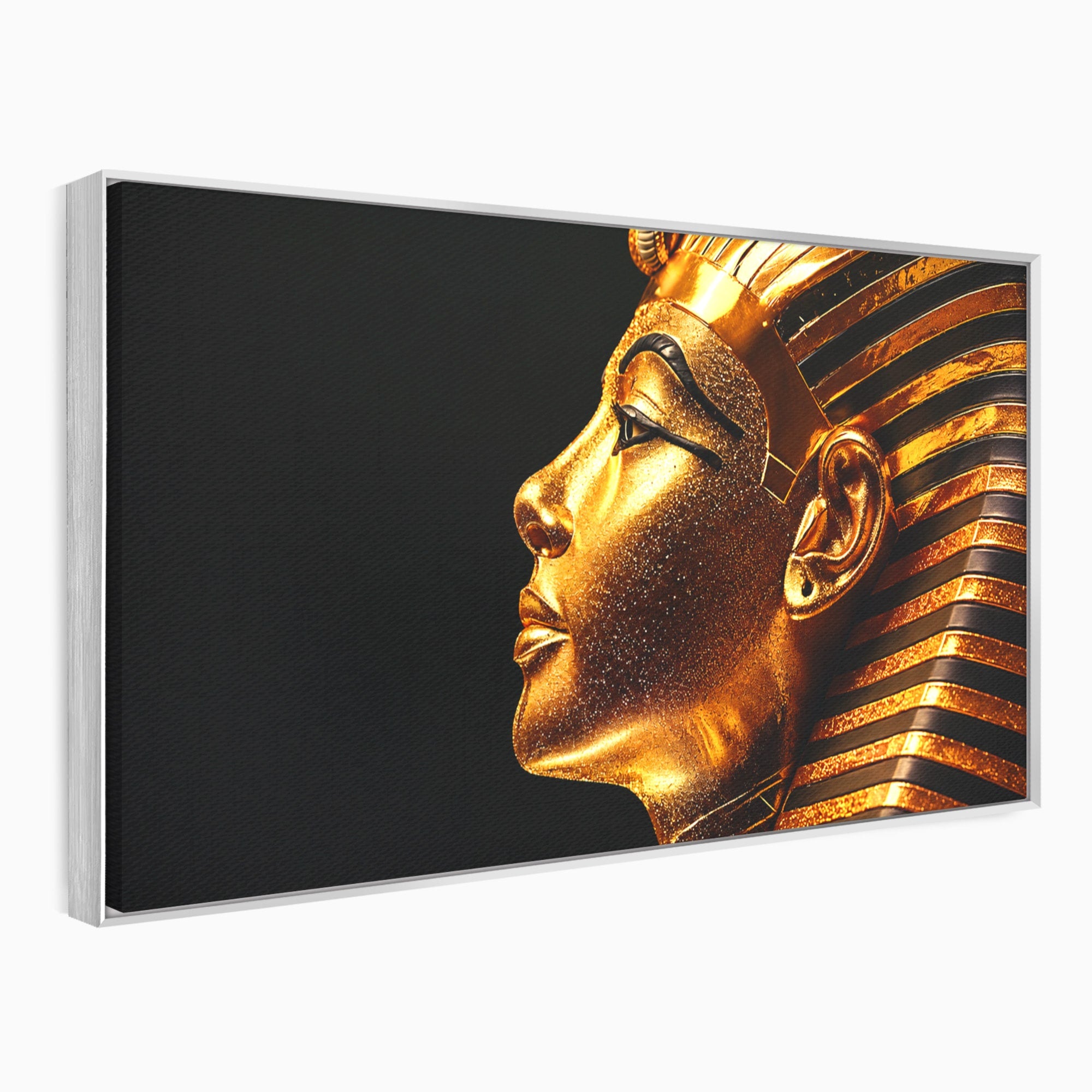 Tablou Canvas Premium LuxCanva® T1037, Faraonul Tutankhamon, Faraon, Egipt, Istorie, Portret, Dormitor, Birou, Culori Vibrante