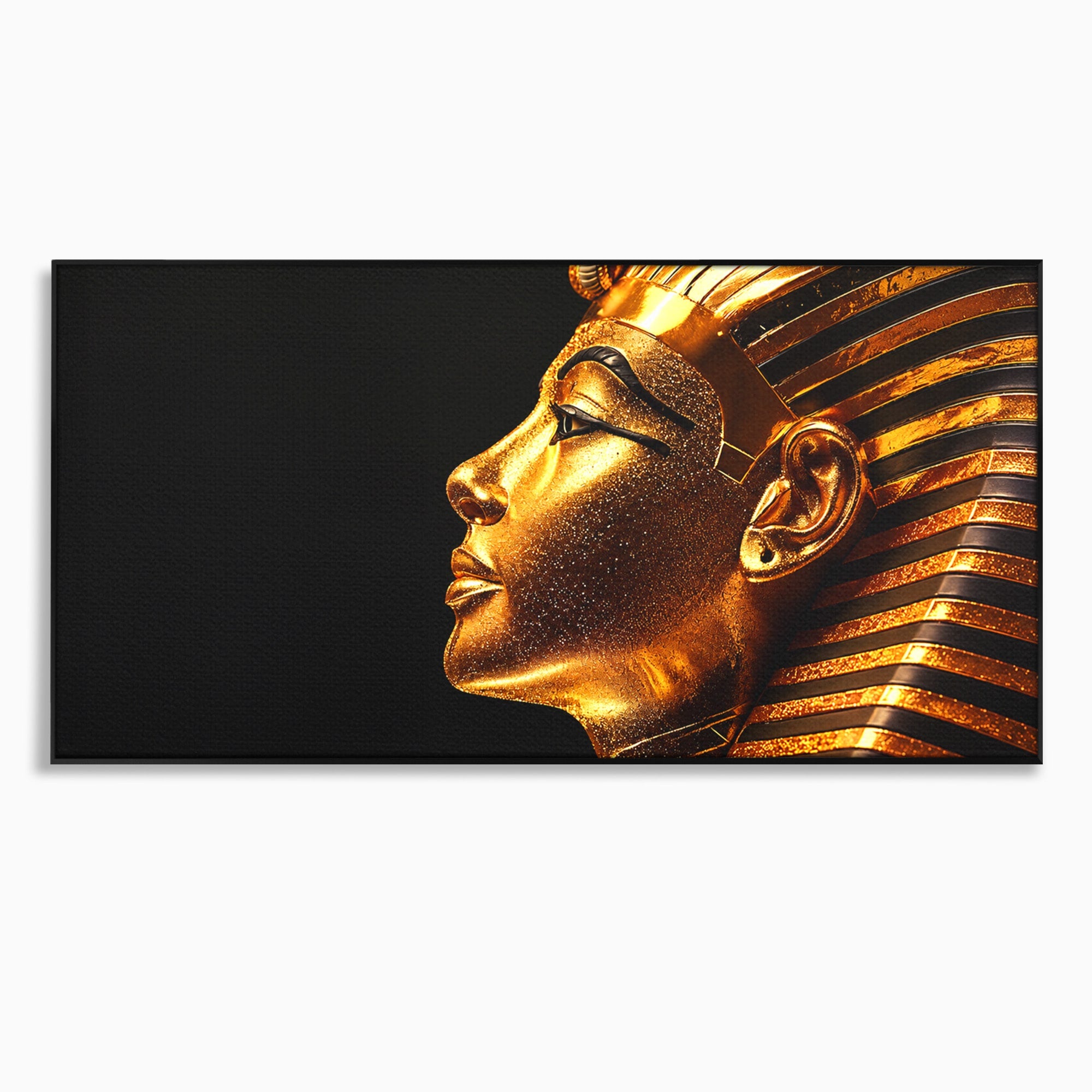Tablou Canvas Premium LuxCanva® T1037, Faraonul Tutankhamon, Faraon, Egipt, Istorie, Portret, Dormitor, Birou, Culori Vibrante