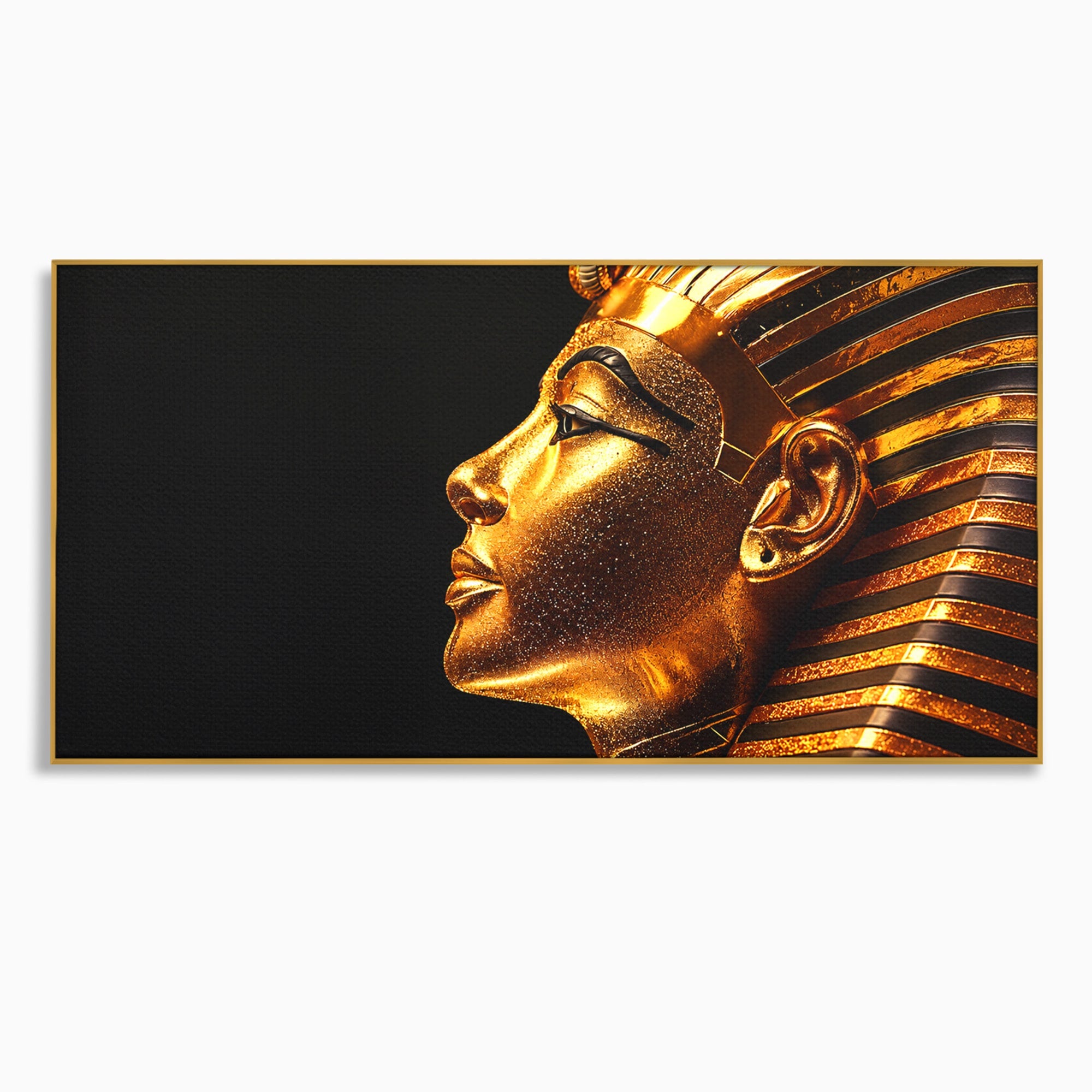 Tablou Canvas Premium LuxCanva® T1037, Faraonul Tutankhamon, Faraon, Egipt, Istorie, Portret, Dormitor, Birou, Culori Vibrante