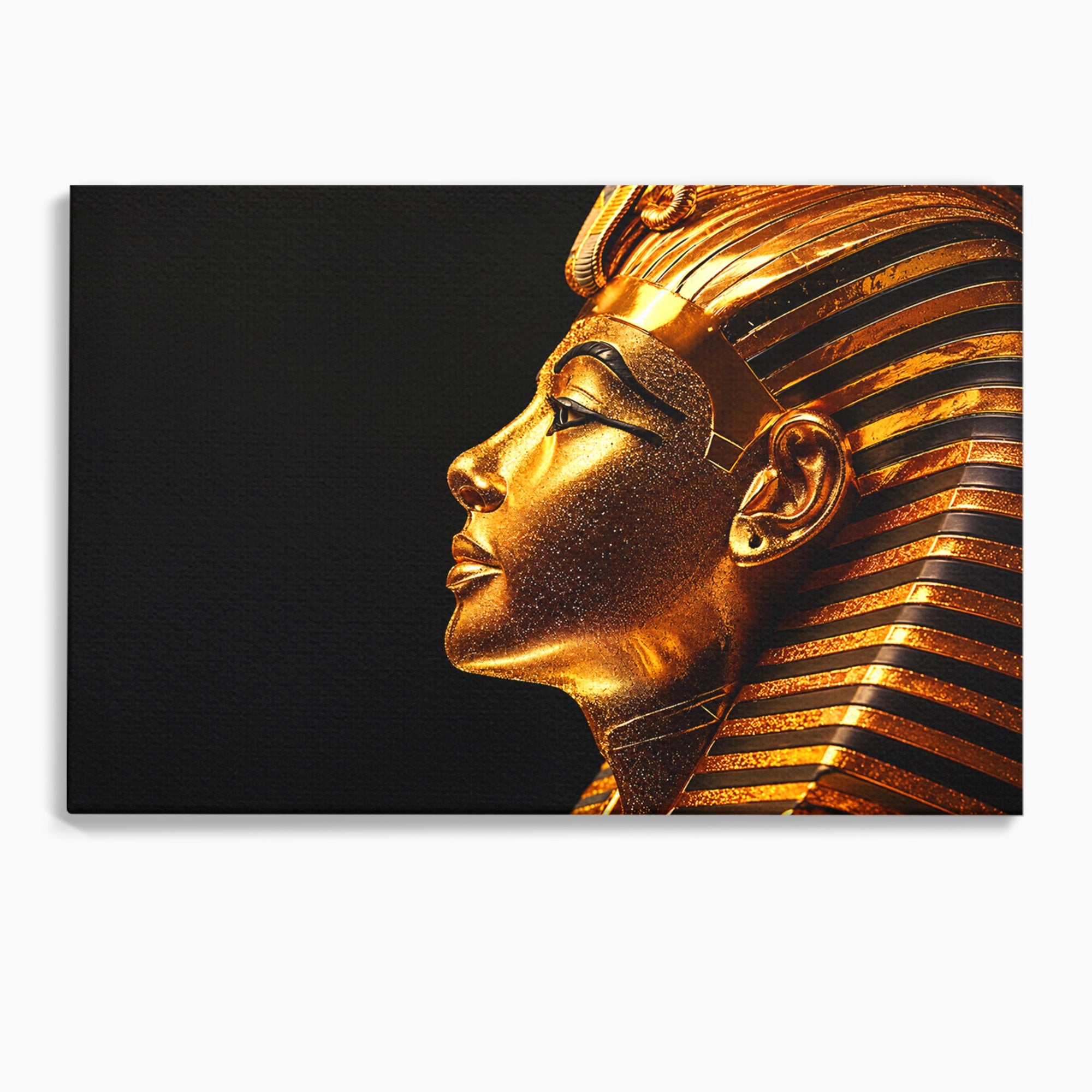 Tablou Canvas Premium LuxCanva® T1037, Faraonul Tutankhamon, Faraon, Egipt, Istorie, Portret, Dormitor, Birou, Culori Vibrante