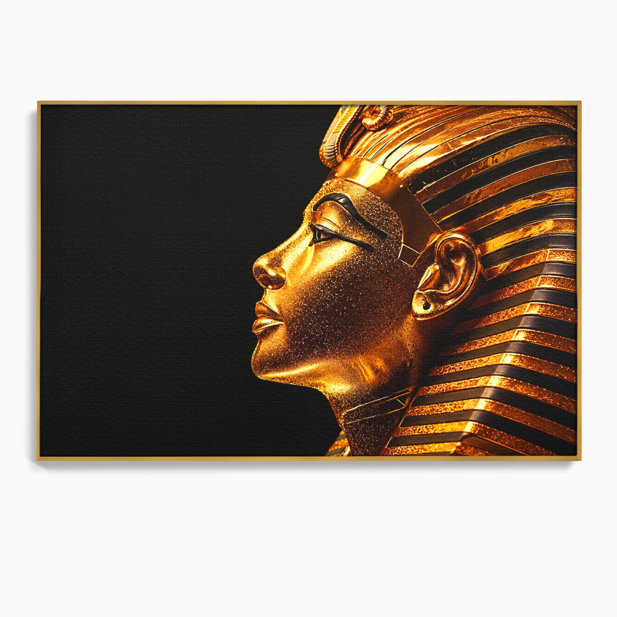 Tablou Canvas Premium LuxCanva® T1037, Faraonul Tutankhamon, Faraon, Egipt, Istorie, Portret, Dormitor, Birou, Culori Vibrante