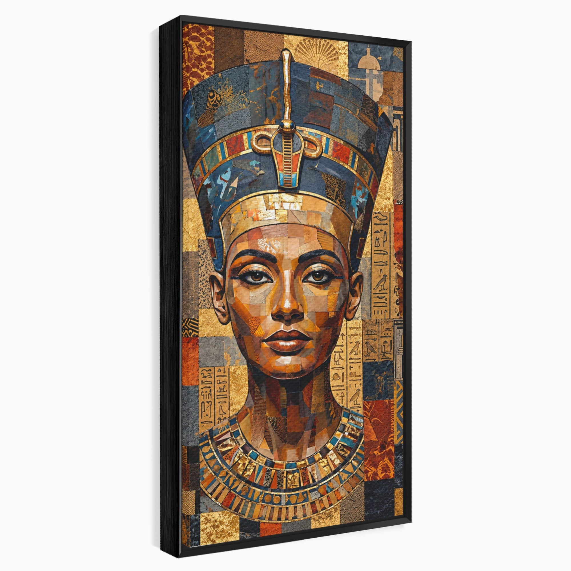 Tablou Canvas Premium LuxCanva® T1038, Regina Nefertiti, Egipt, Portret, Antichitate, Cultura, Dormitor, Culori Vibrante
