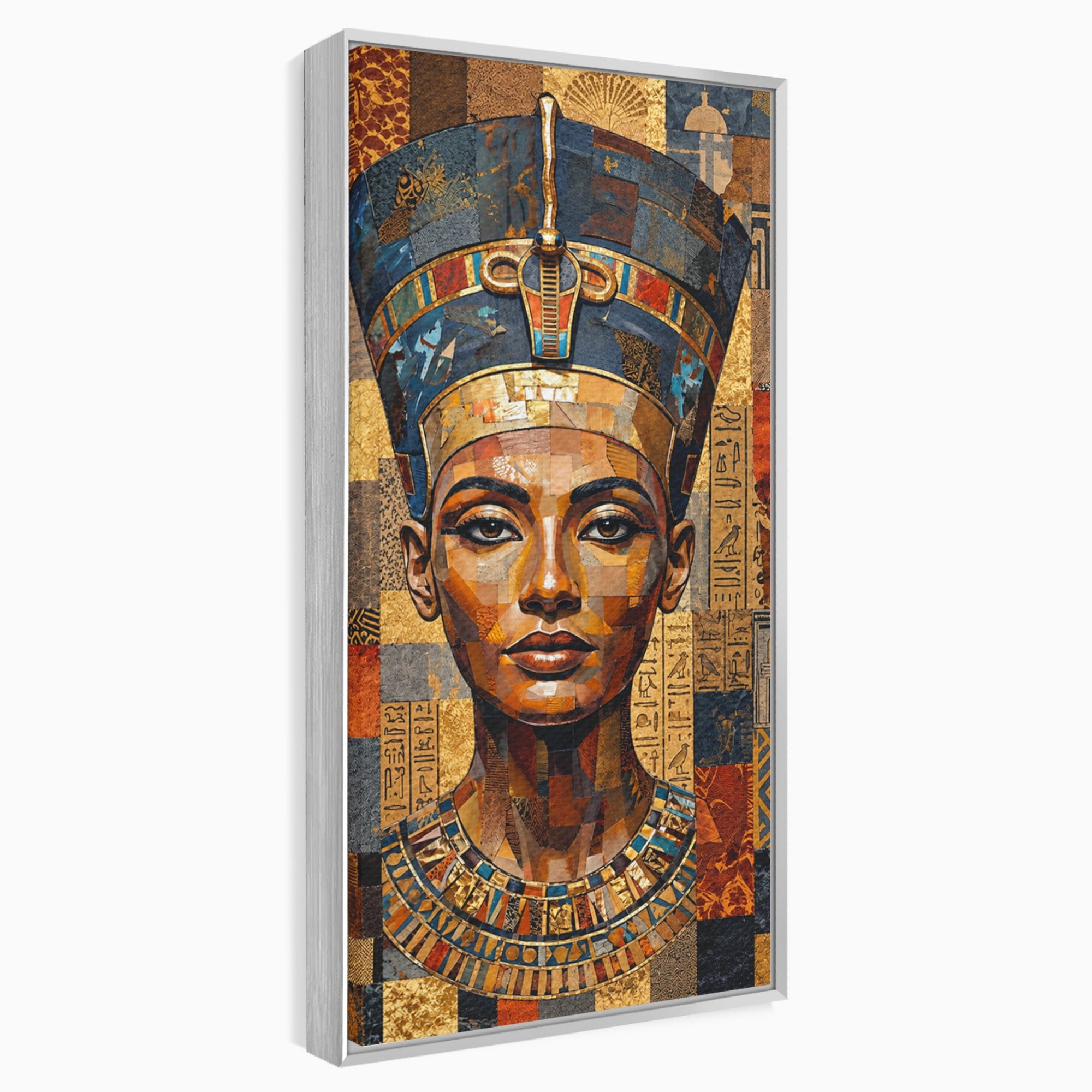 Tablou Canvas Premium LuxCanva® T1038, Regina Nefertiti, Egipt, Portret, Antichitate, Cultura, Dormitor, Culori Vibrante