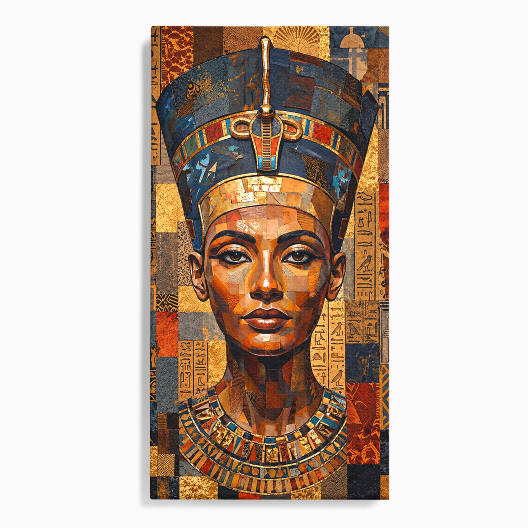 Tablou Canvas Premium LuxCanva® T1038, Regina Nefertiti, Egipt, Portret, Antichitate, Cultura, Dormitor, Culori Vibrante