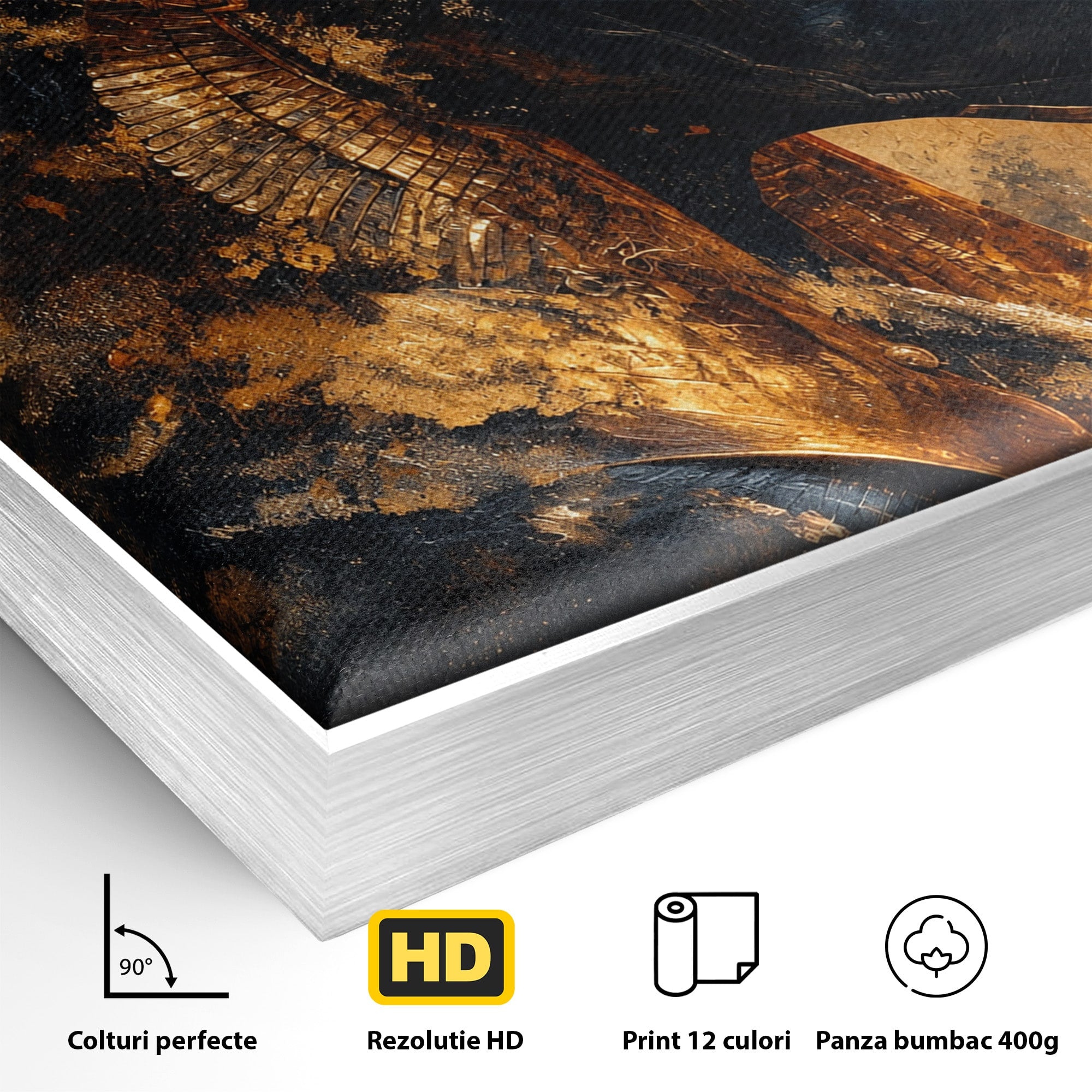 Tablou Canvas Premium LuxCanva® T1040, Anubis in Splendoare Antica, Anubis, Egipt, Mitologie, Istorie, Birou, Culori Vibrante