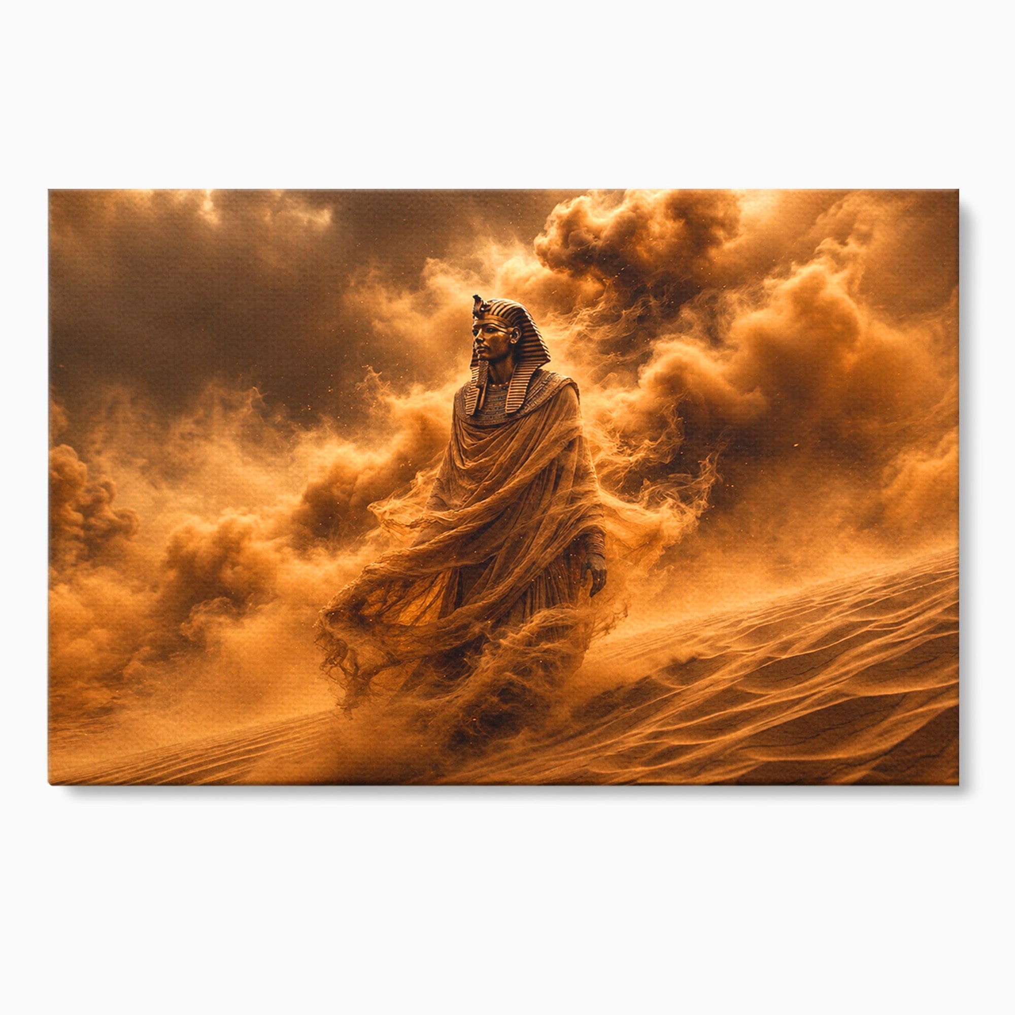 Tablou Canvas Premium LuxCanva® T1041, Faraonul Desertului, Faraon, Desert, Egipt, Istorie, Living, Culori Vibrante