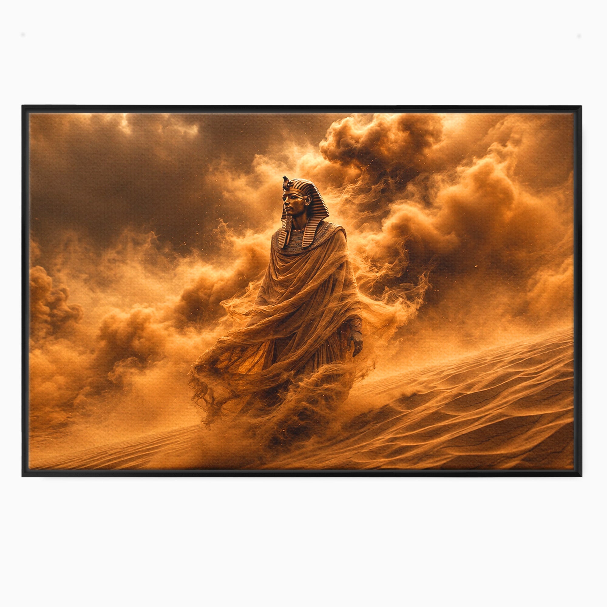 Tablou Canvas Premium LuxCanva® T1041, Faraonul Desertului, Faraon, Desert, Egipt, Istorie, Living, Culori Vibrante