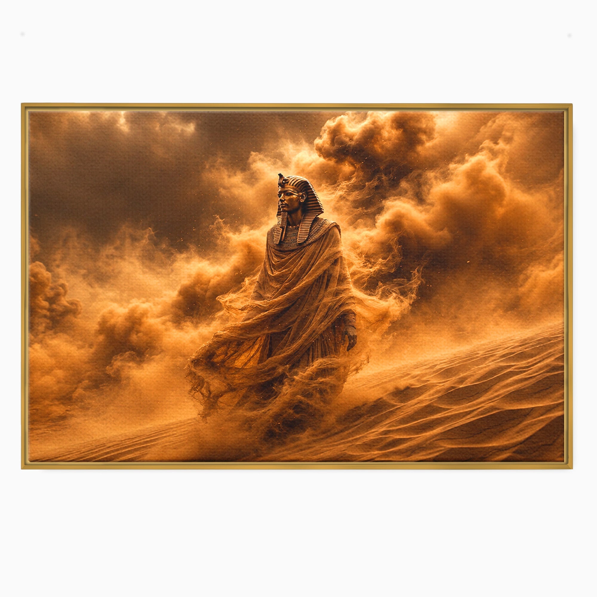Tablou Canvas Premium LuxCanva® T1041, Faraonul Desertului, Faraon, Desert, Egipt, Istorie, Living, Culori Vibrante