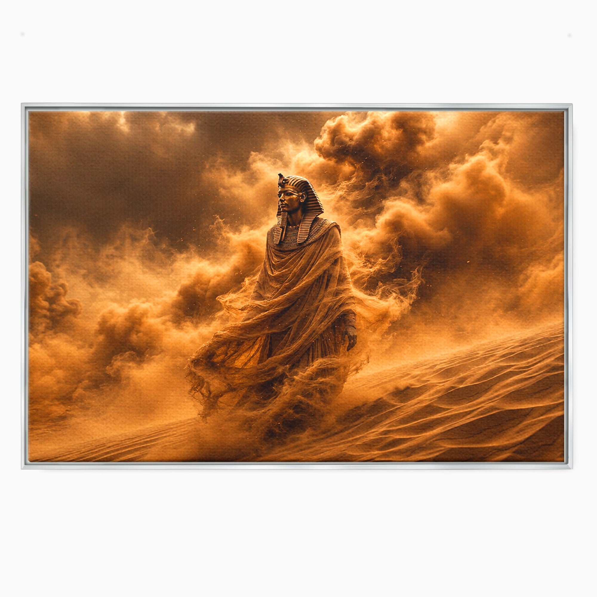 Tablou Canvas Premium LuxCanva® T1041, Faraonul Desertului, Faraon, Desert, Egipt, Istorie, Living, Culori Vibrante