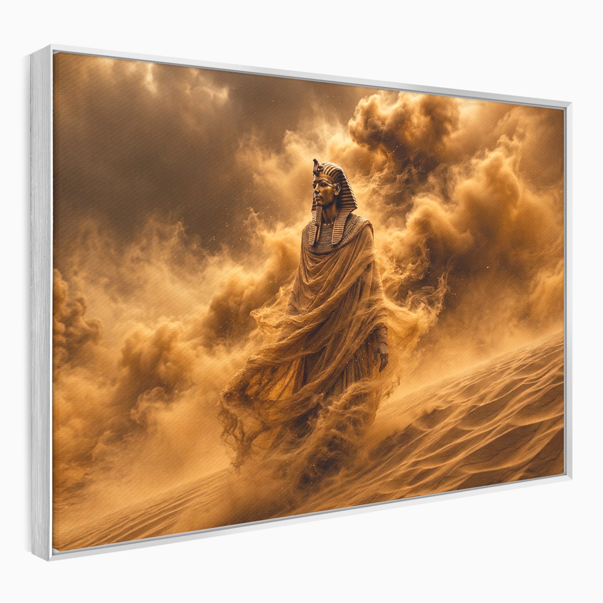 Tablou Canvas Premium LuxCanva® T1041, Faraonul Desertului, Faraon, Desert, Egipt, Istorie, Living, Culori Vibrante