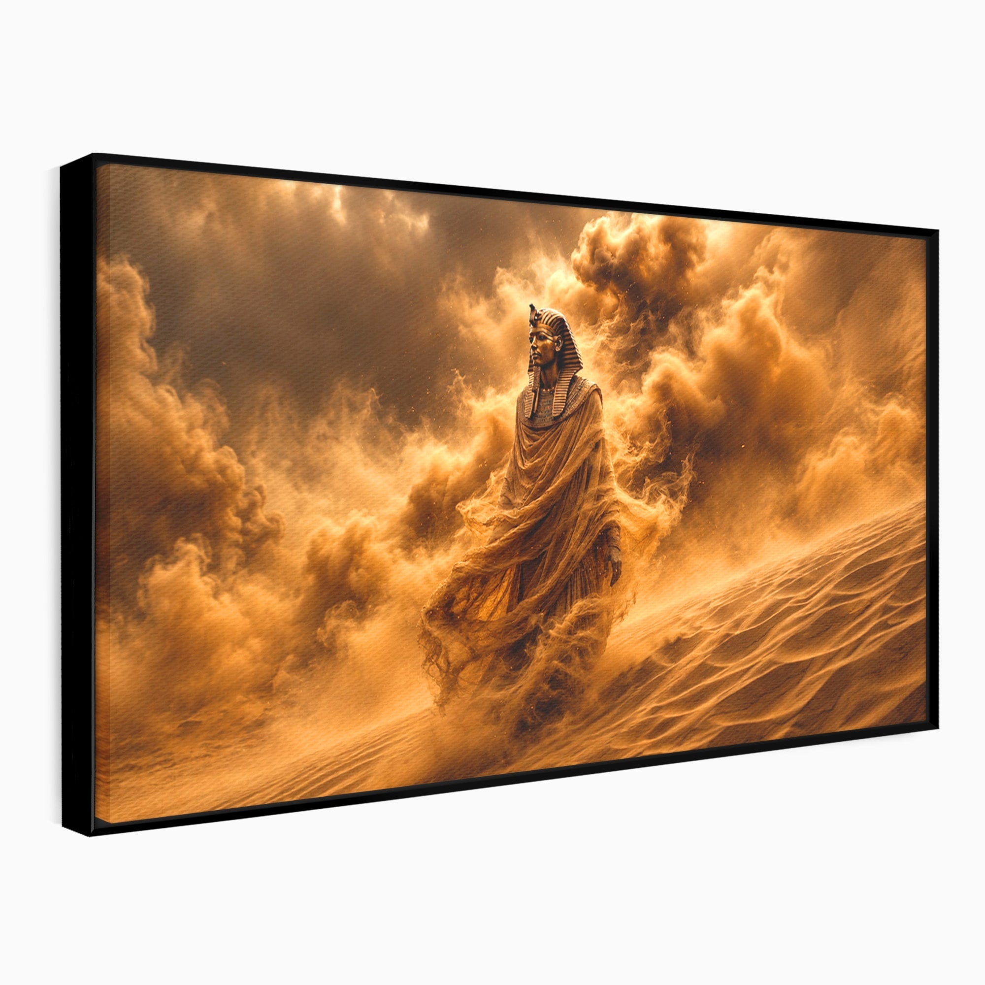 Tablou Canvas Premium LuxCanva® T1041, Faraonul Desertului, Faraon, Desert, Egipt, Istorie, Living, Culori Vibrante