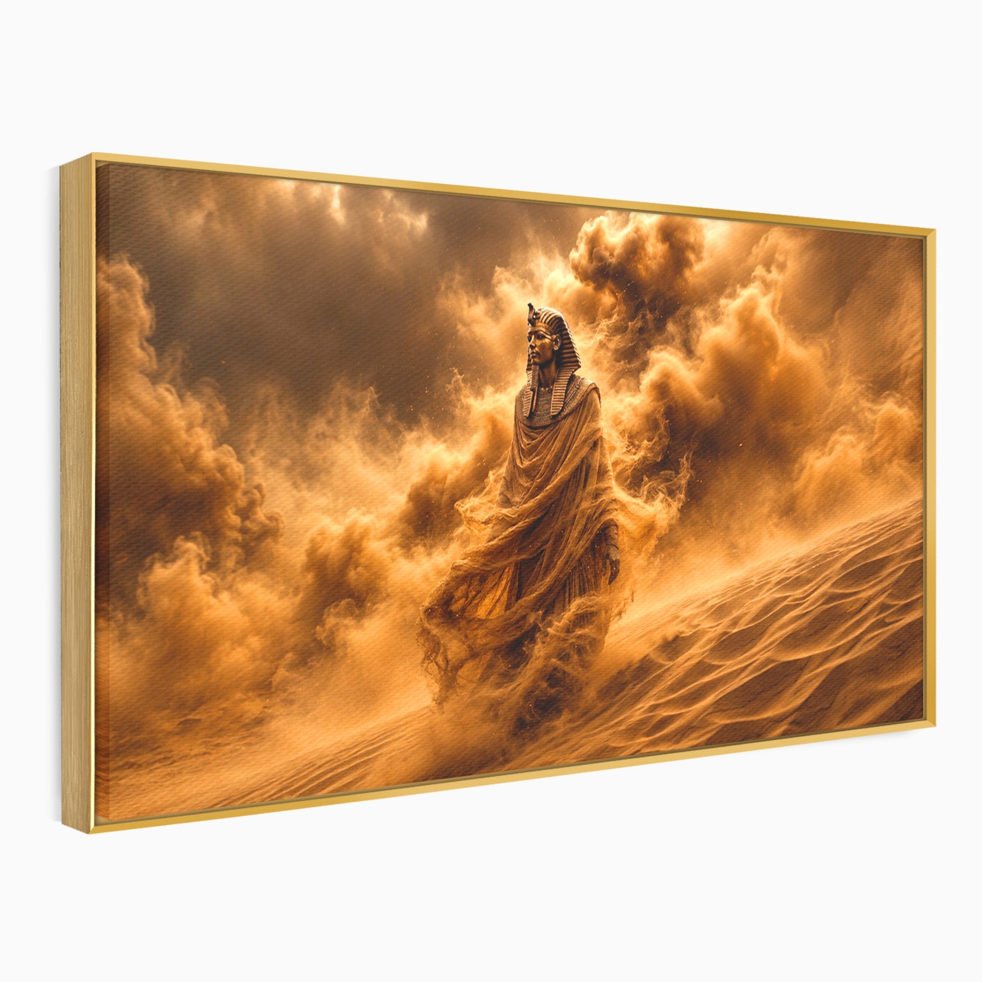 Tablou Canvas Premium LuxCanva® T1041, Faraonul Desertului, Faraon, Desert, Egipt, Istorie, Living, Culori Vibrante