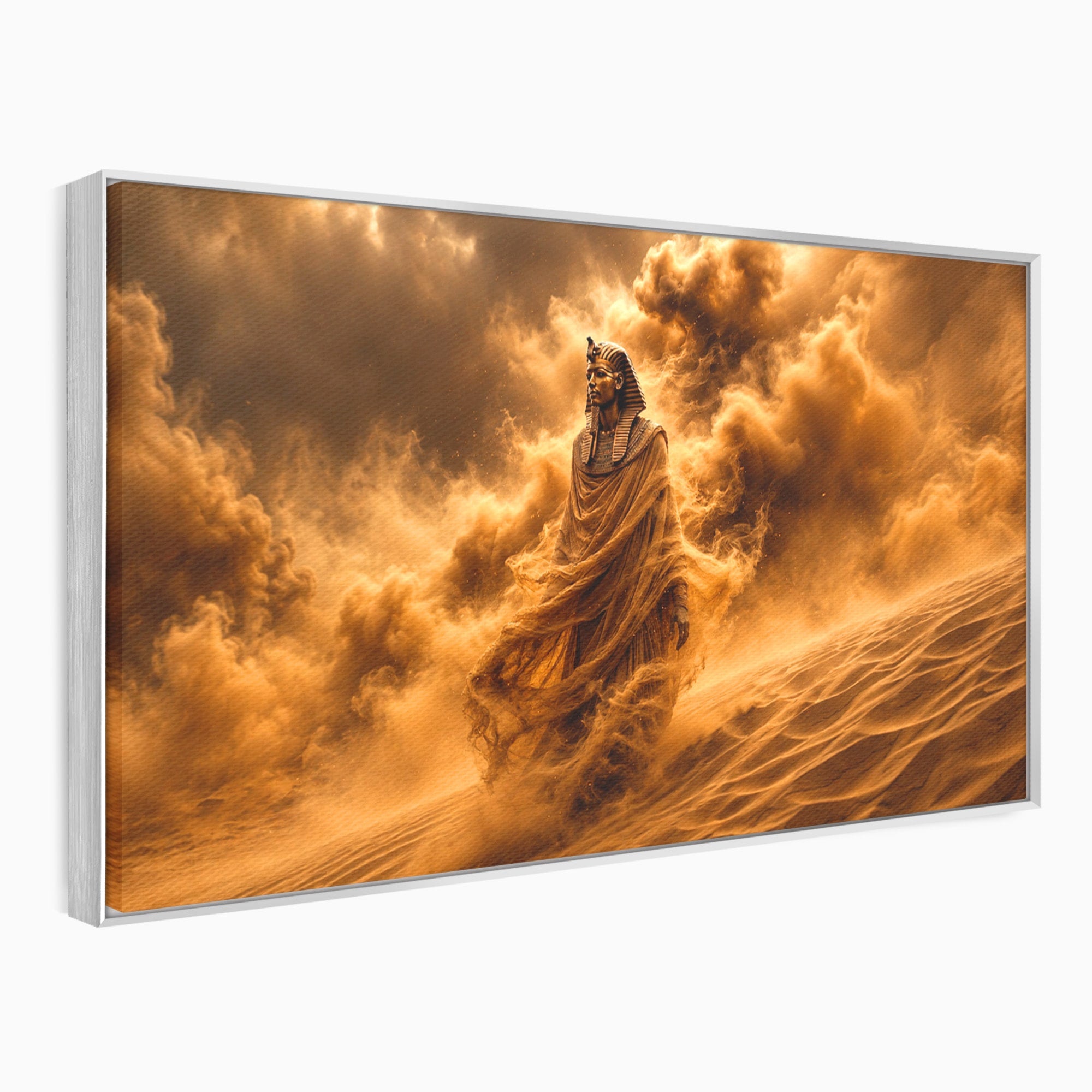 Tablou Canvas Premium LuxCanva® T1041, Faraonul Desertului, Faraon, Desert, Egipt, Istorie, Living, Culori Vibrante
