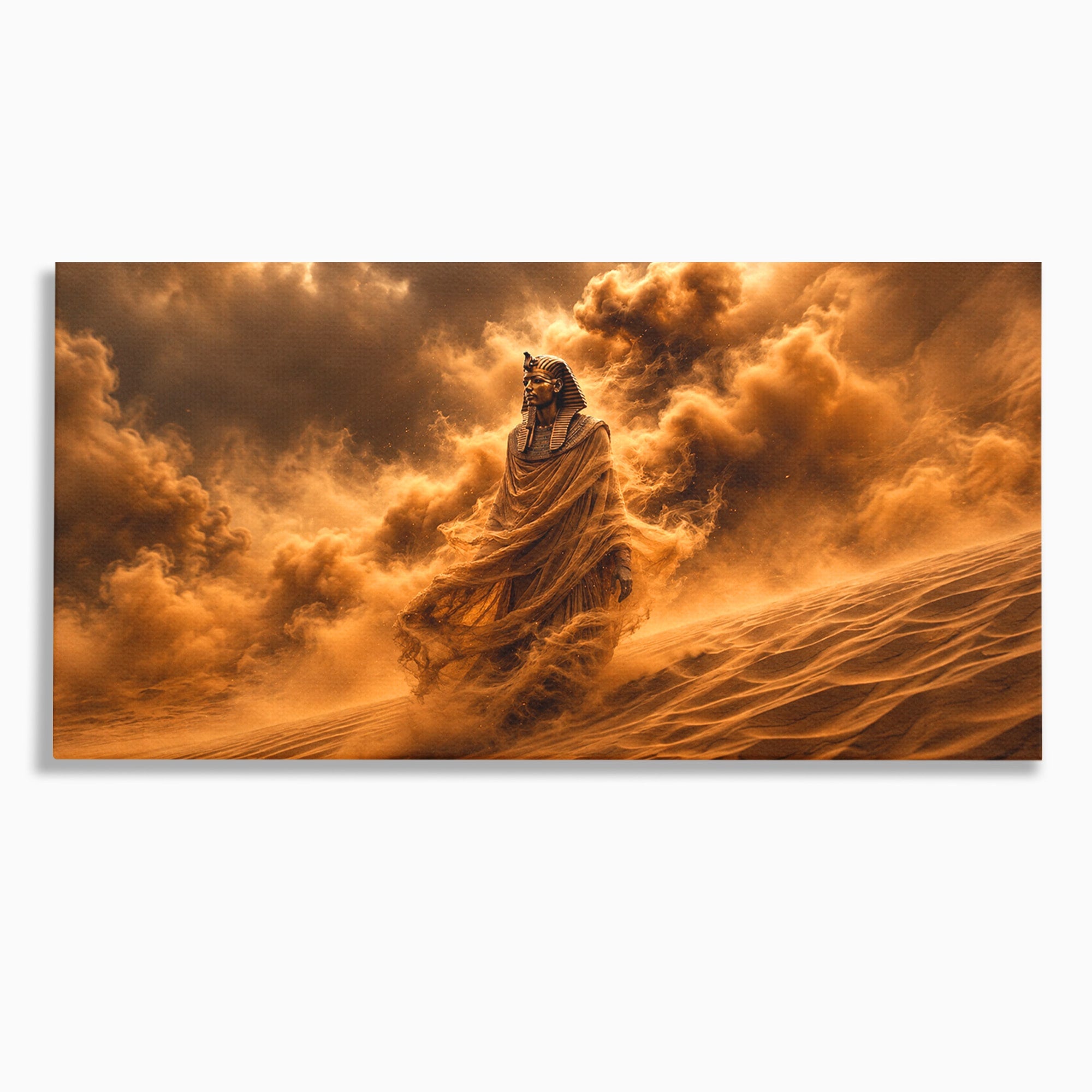 Tablou Canvas Premium LuxCanva® T1041, Faraonul Desertului, Faraon, Desert, Egipt, Istorie, Living, Culori Vibrante