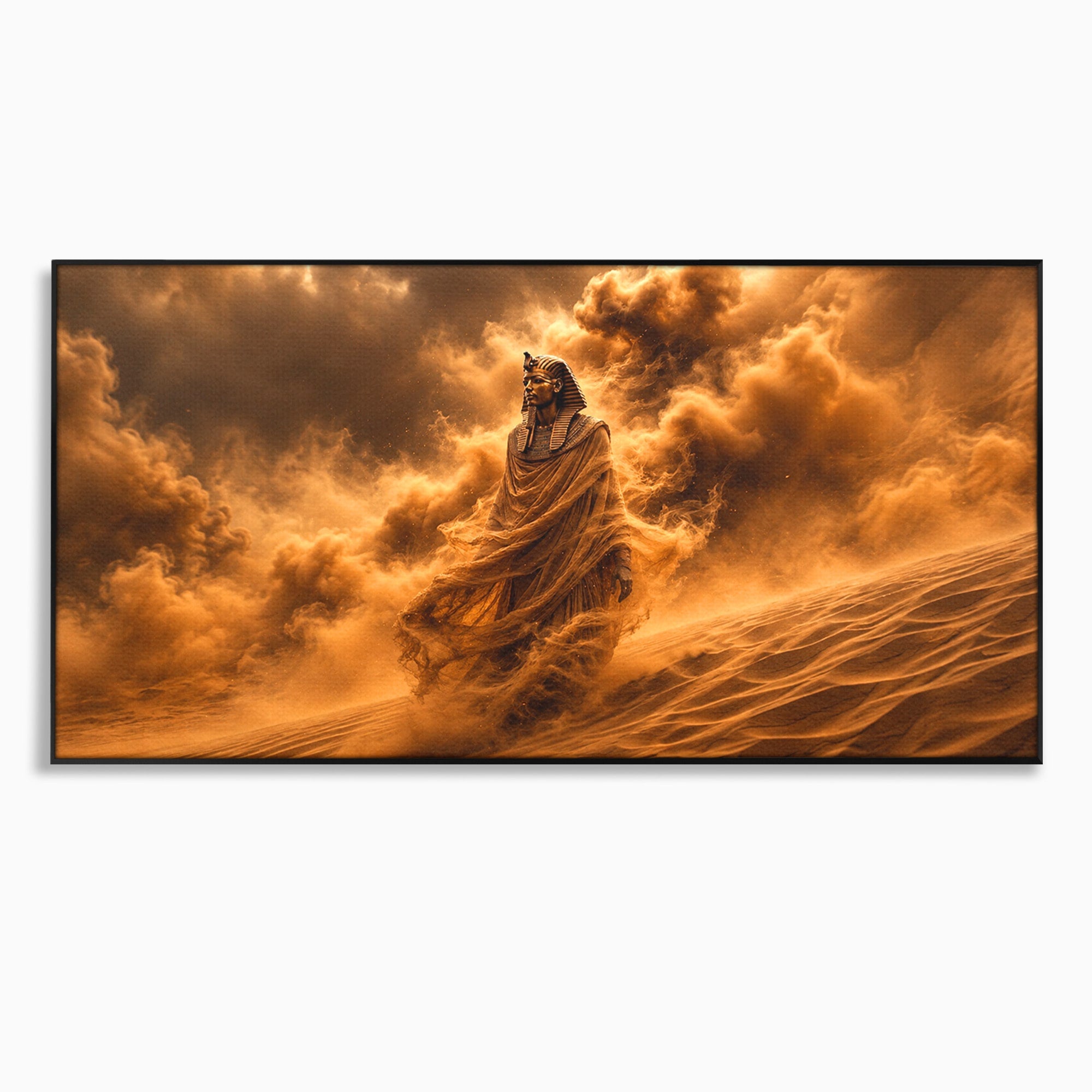 Tablou Canvas Premium LuxCanva® T1041, Faraonul Desertului, Faraon, Desert, Egipt, Istorie, Living, Culori Vibrante