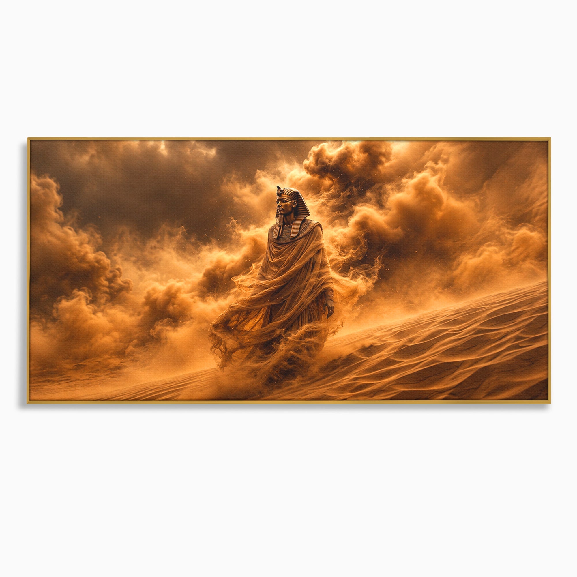 Tablou Canvas Premium LuxCanva® T1041, Faraonul Desertului, Faraon, Desert, Egipt, Istorie, Living, Culori Vibrante