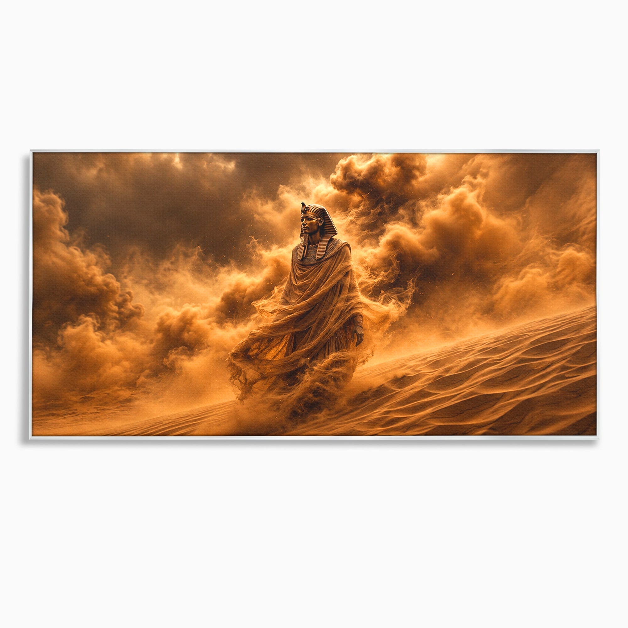 Tablou Canvas Premium LuxCanva® T1041, Faraonul Desertului, Faraon, Desert, Egipt, Istorie, Living, Culori Vibrante