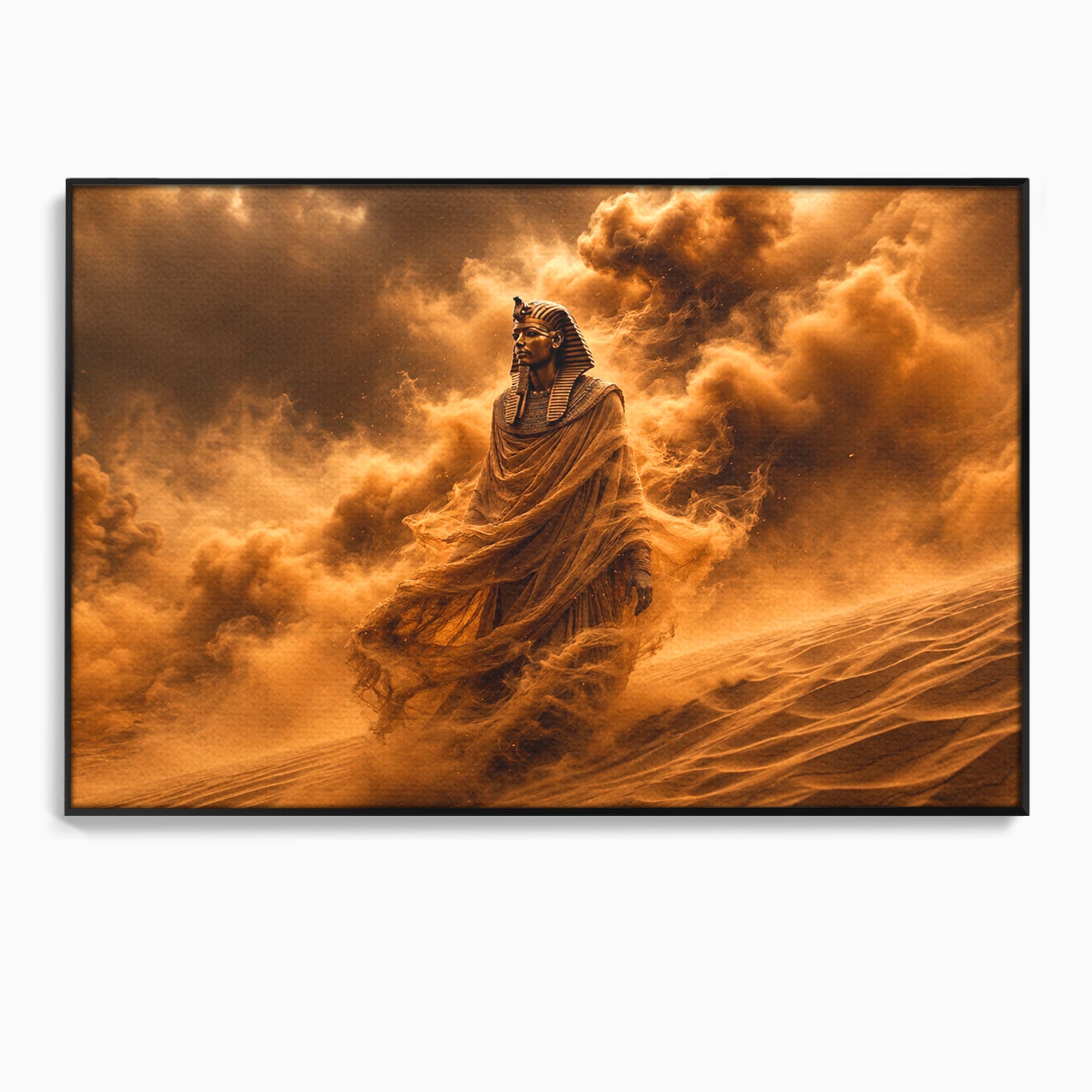 Tablou Canvas Premium LuxCanva® T1041, Faraonul Desertului, Faraon, Desert, Egipt, Istorie, Living, Culori Vibrante