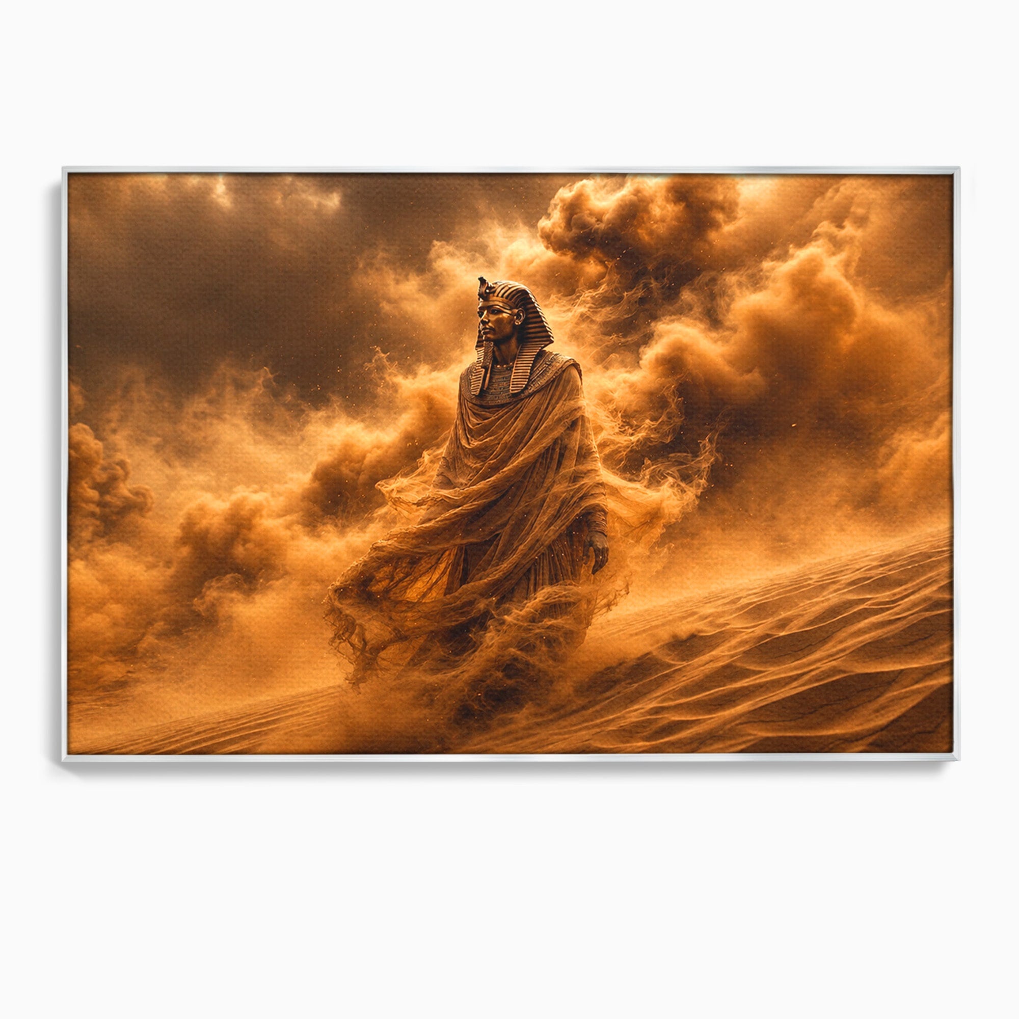 Tablou Canvas Premium LuxCanva® T1041, Faraonul Desertului, Faraon, Desert, Egipt, Istorie, Living, Culori Vibrante