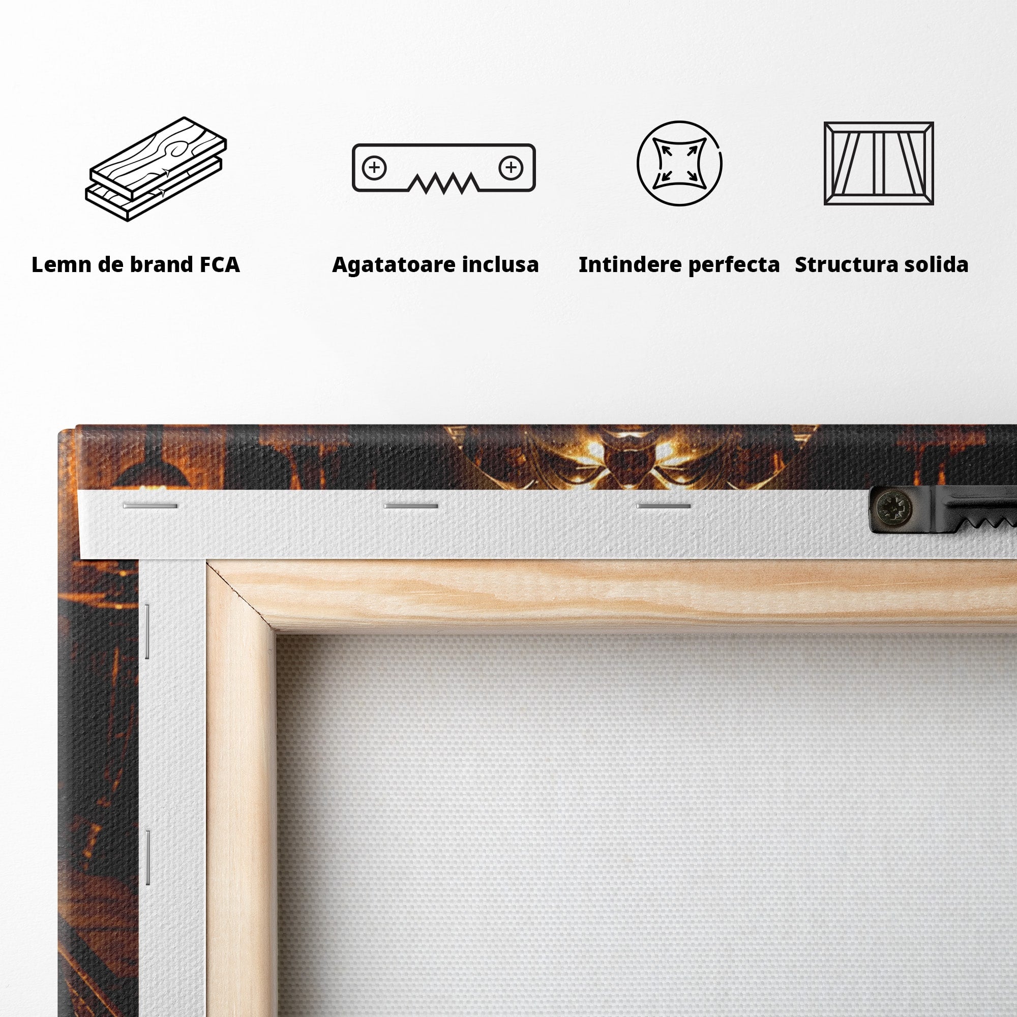 Tablou Canvas Premium LuxCanva® T1042, Sarcofagul Faraonului, Egipt, Antichitate, Istorie, Arta, Mister, Living, Birou, Culori Vibrante