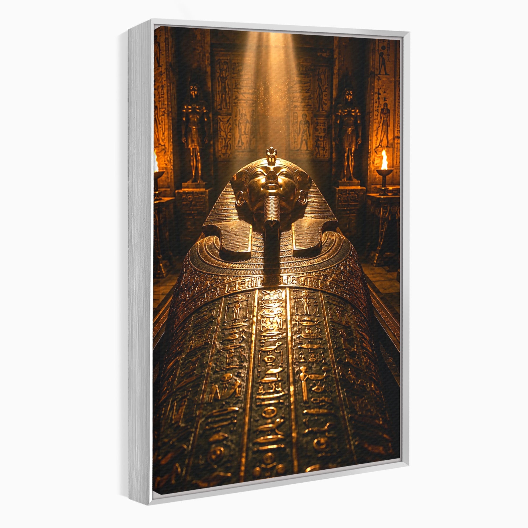 Tablou Canvas Premium LuxCanva® T1042, Sarcofagul Faraonului, Egipt, Antichitate, Istorie, Arta, Mister, Living, Birou, Culori Vibrante