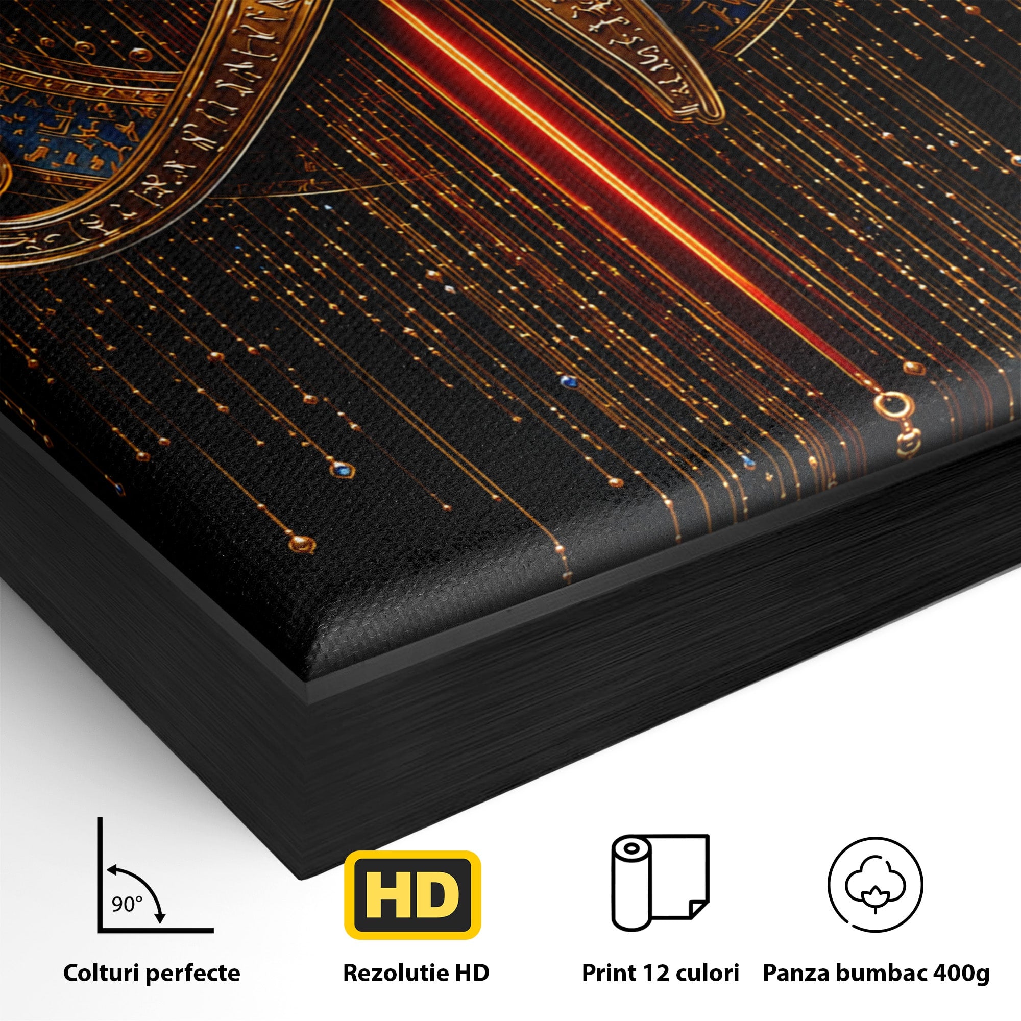 Tablou Canvas Premium LuxCanva® T1043, Ochiul Lui Horus, Ochi, Egipt, Mistic, Simbol, Dormitor, Birou, Culori Vibrante