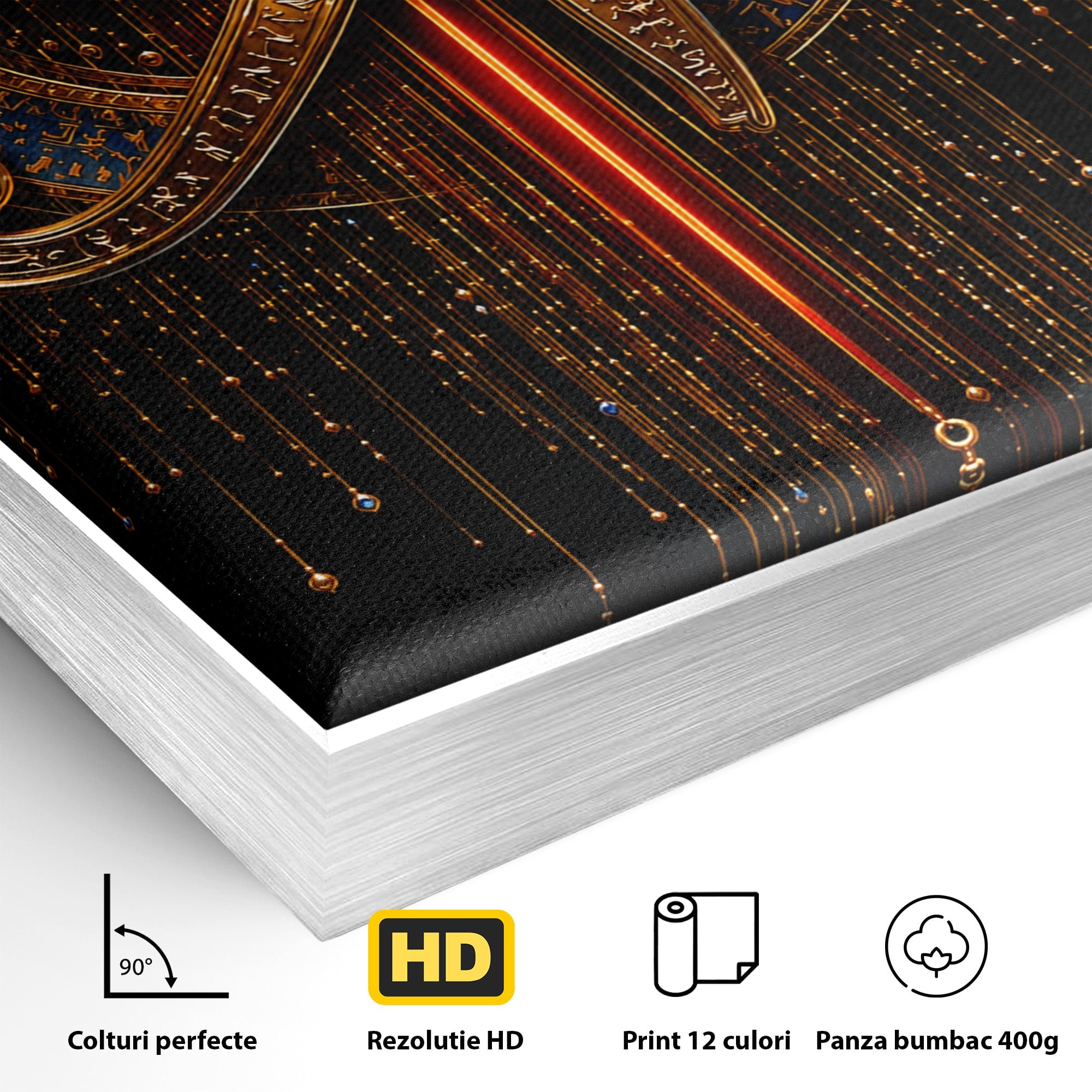 Tablou Canvas Premium LuxCanva® T1043, Ochiul Lui Horus, Ochi, Egipt, Mistic, Simbol, Dormitor, Birou, Culori Vibrante