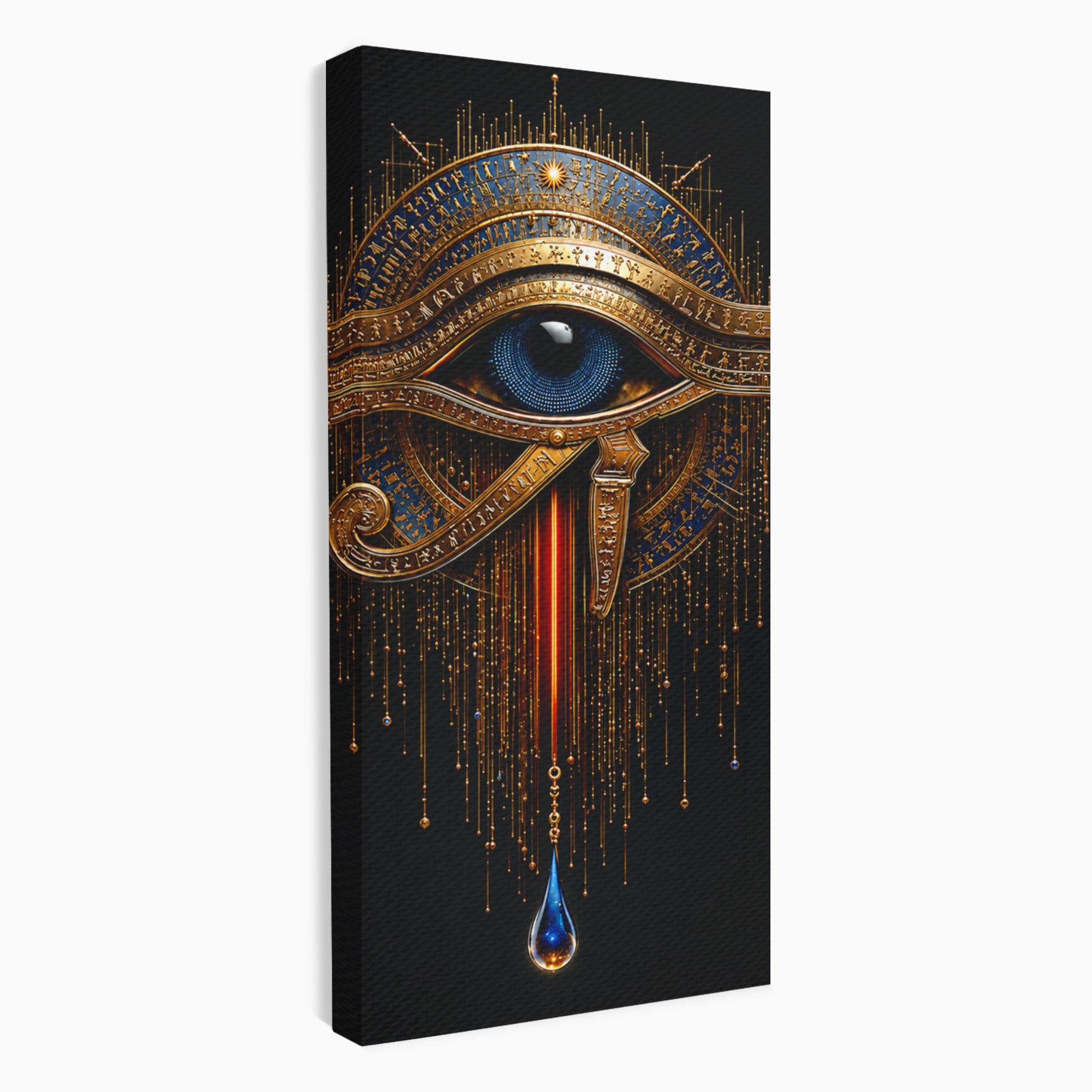 Tablou Canvas Premium LuxCanva® T1043, Ochiul Lui Horus, Ochi, Egipt, Mistic, Simbol, Dormitor, Birou, Culori Vibrante