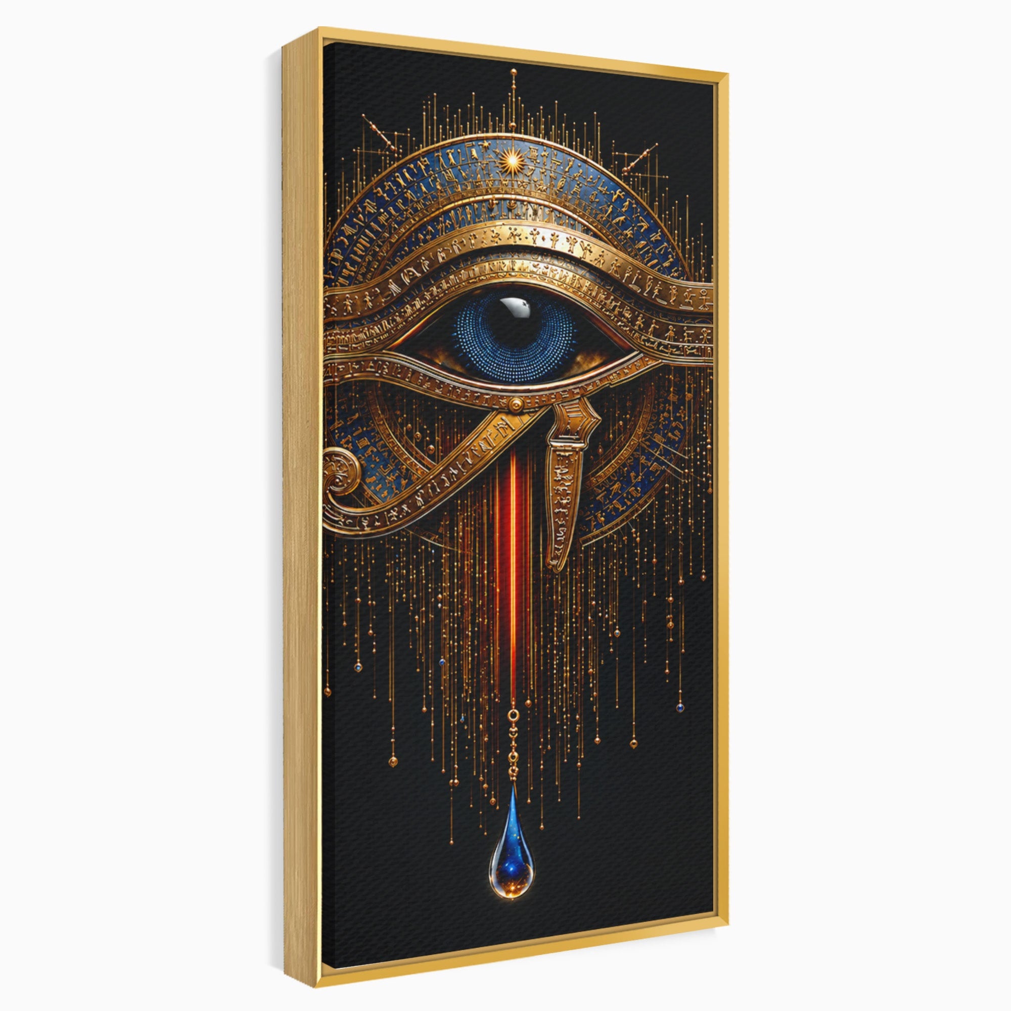 Tablou Canvas Premium LuxCanva® T1043, Ochiul Lui Horus, Ochi, Egipt, Mistic, Simbol, Dormitor, Birou, Culori Vibrante