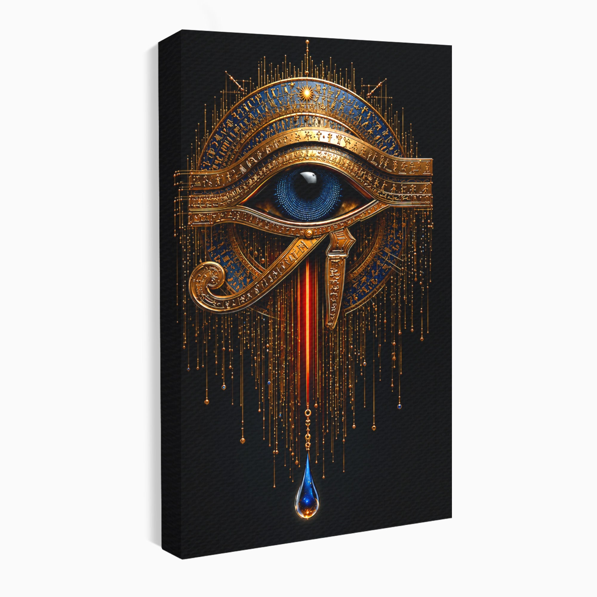 Tablou Canvas Premium LuxCanva® T1043, Ochiul Lui Horus, Ochi, Egipt, Mistic, Simbol, Dormitor, Birou, Culori Vibrante