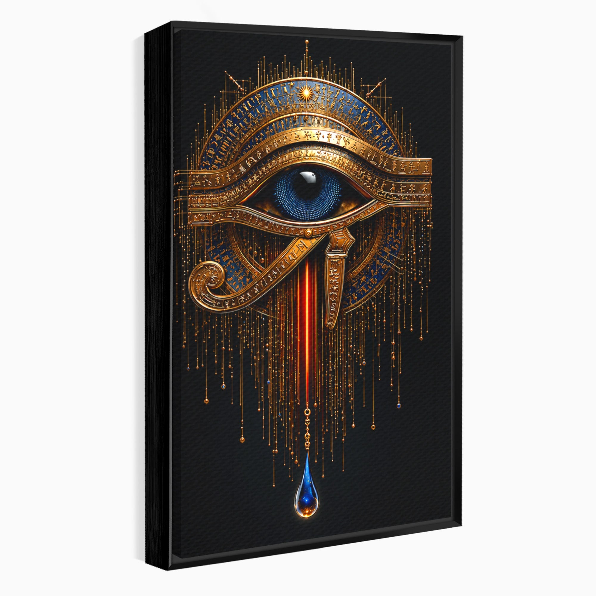 Tablou Canvas Premium LuxCanva® T1043, Ochiul Lui Horus, Ochi, Egipt, Mistic, Simbol, Dormitor, Birou, Culori Vibrante