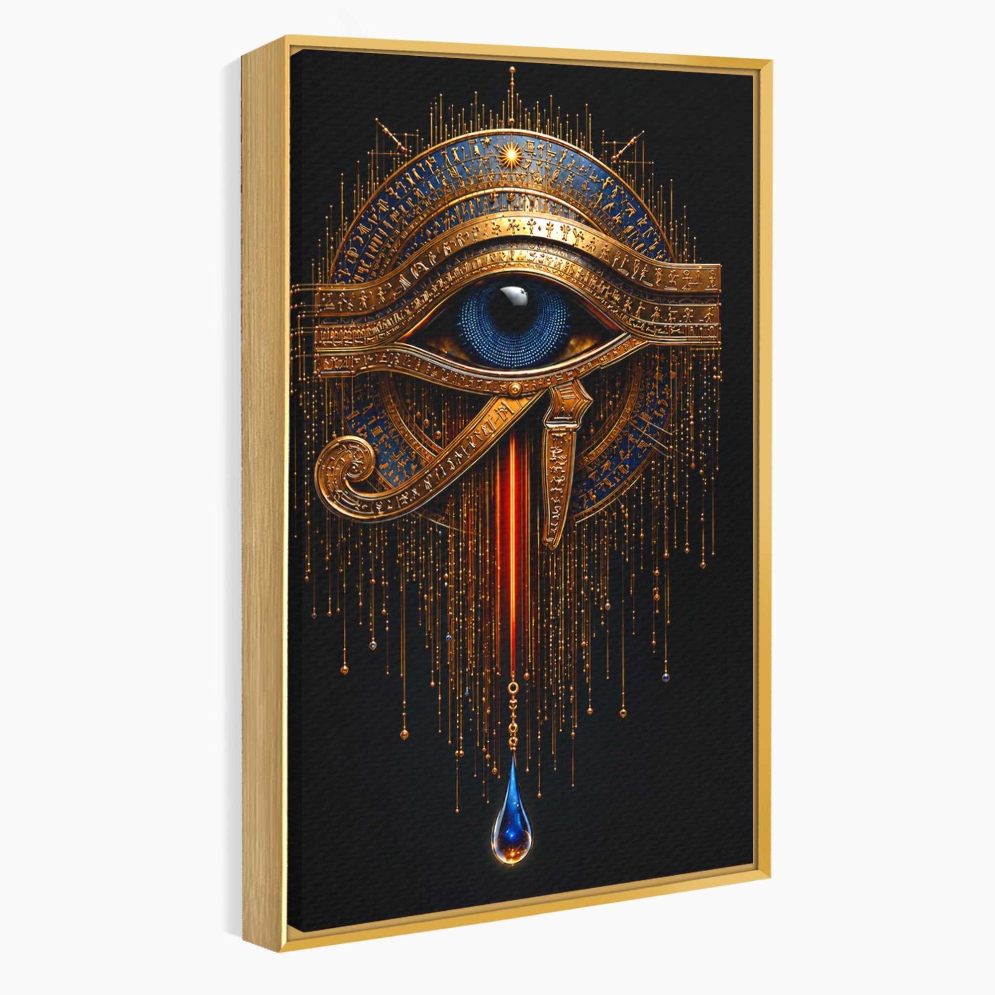 Tablou Canvas Premium LuxCanva® T1043, Ochiul Lui Horus, Ochi, Egipt, Mistic, Simbol, Dormitor, Birou, Culori Vibrante