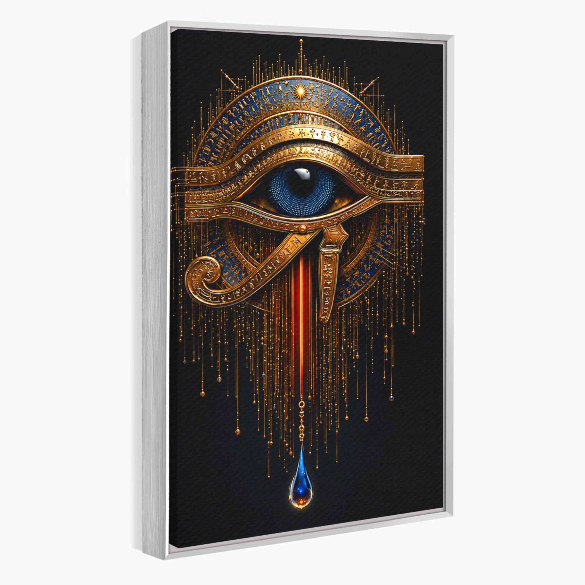 Tablou Canvas Premium LuxCanva® T1043, Ochiul Lui Horus, Ochi, Egipt, Mistic, Simbol, Dormitor, Birou, Culori Vibrante