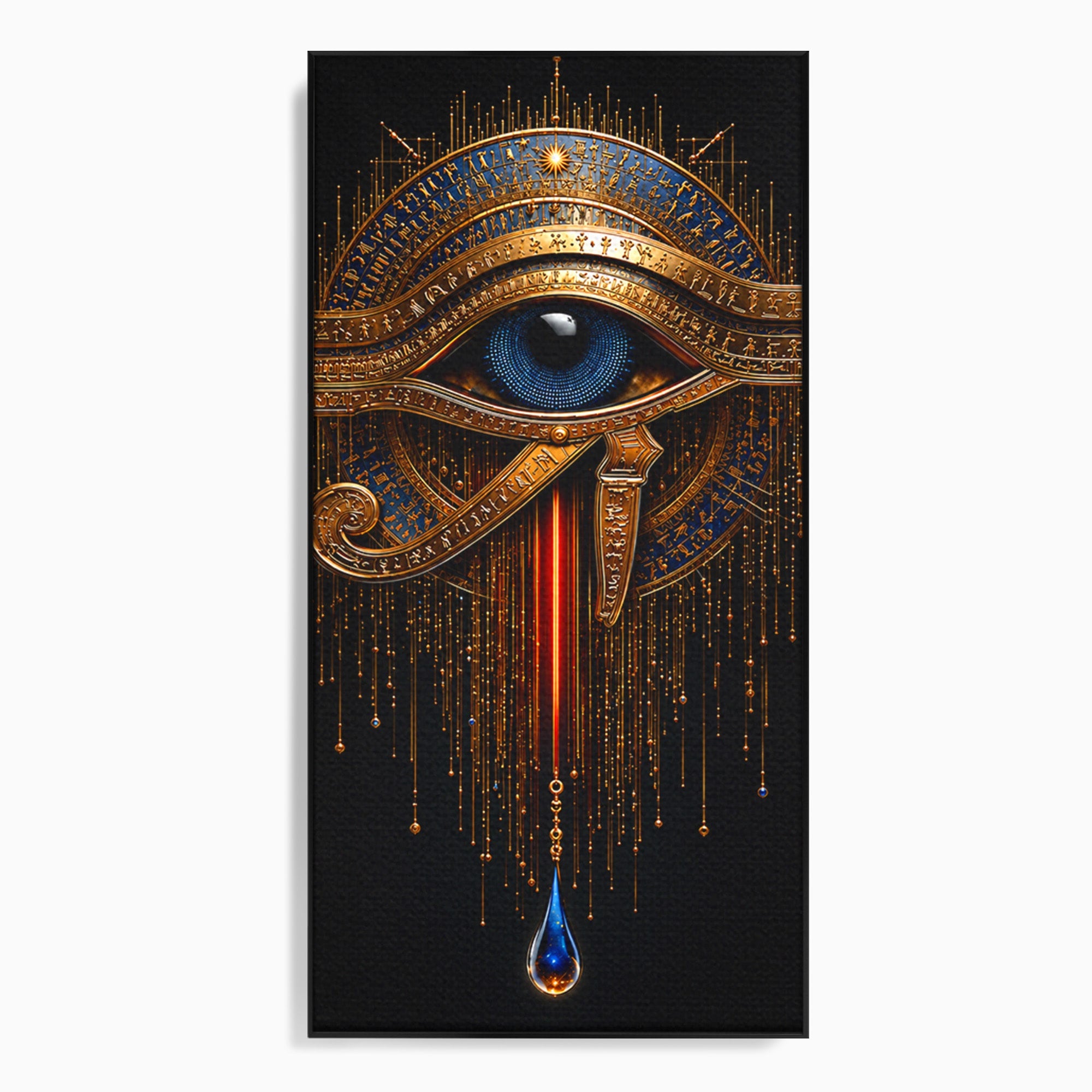 Tablou Canvas Premium LuxCanva® T1043, Ochiul Lui Horus, Ochi, Egipt, Mistic, Simbol, Dormitor, Birou, Culori Vibrante