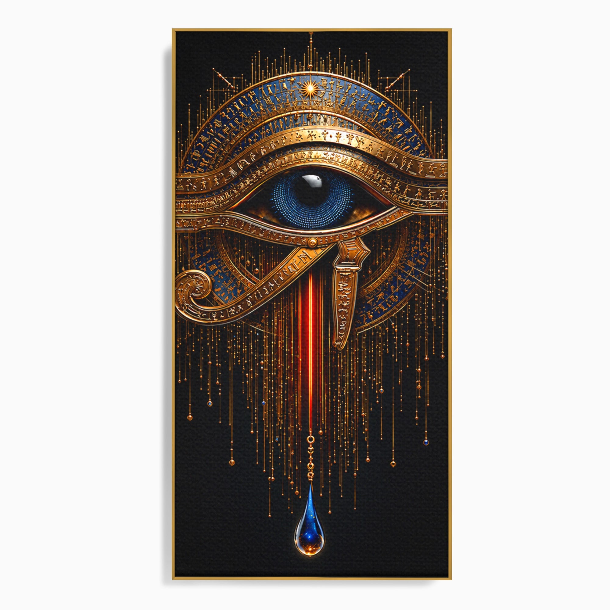 Tablou Canvas Premium LuxCanva® T1043, Ochiul Lui Horus, Ochi, Egipt, Mistic, Simbol, Dormitor, Birou, Culori Vibrante