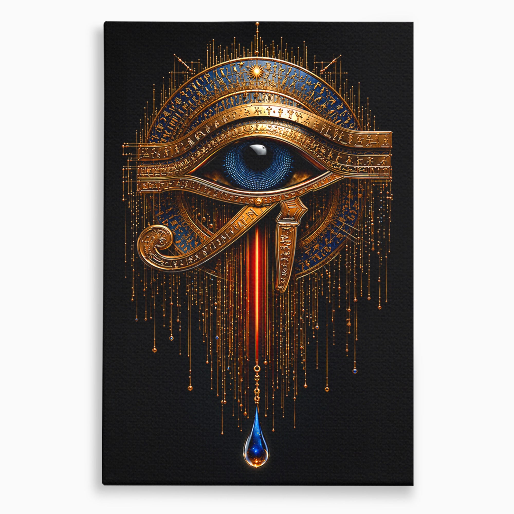 Tablou Canvas Premium LuxCanva® T1043, Ochiul Lui Horus, Ochi, Egipt, Mistic, Simbol, Dormitor, Birou, Culori Vibrante