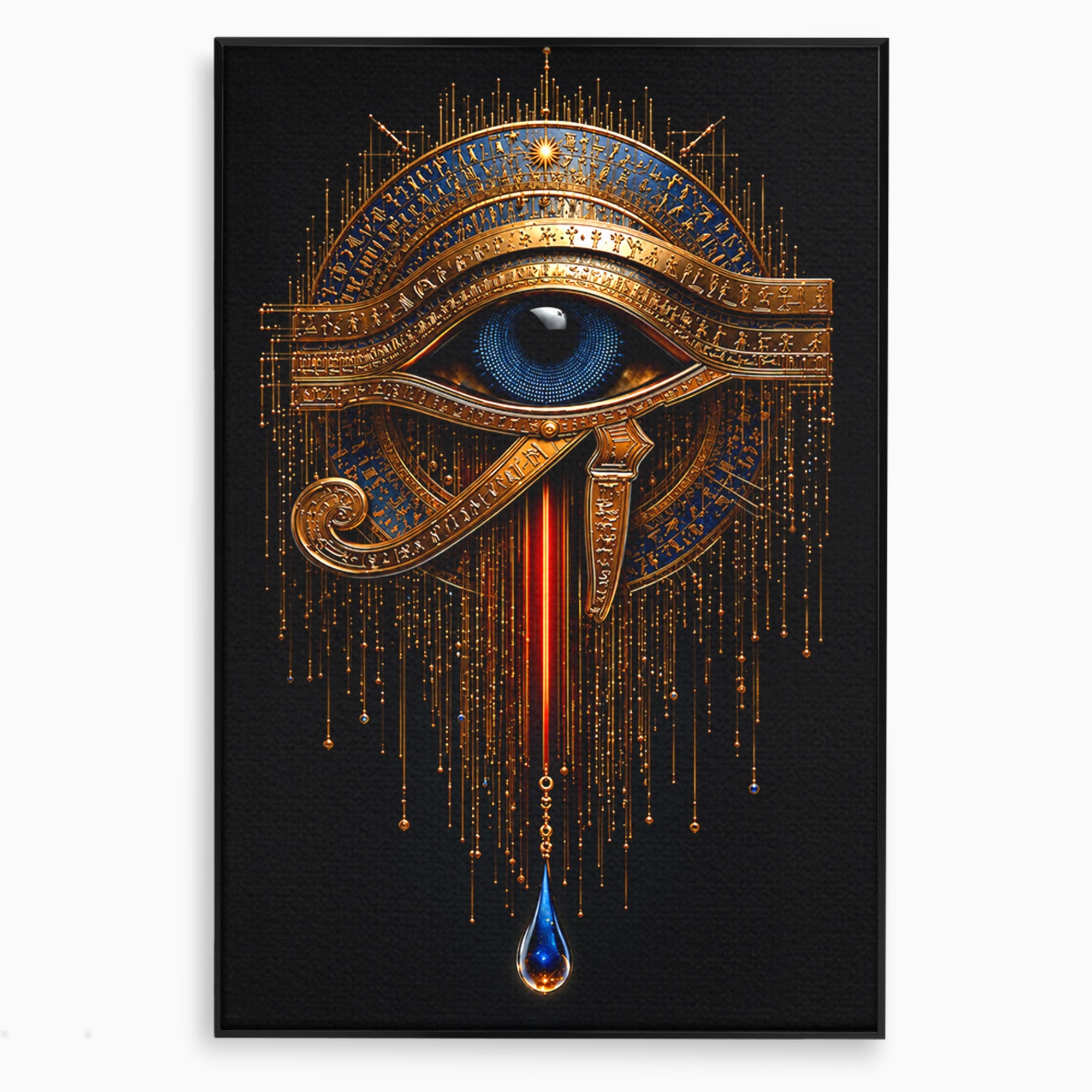 Tablou Canvas Premium LuxCanva® T1043, Ochiul Lui Horus, Ochi, Egipt, Mistic, Simbol, Dormitor, Birou, Culori Vibrante