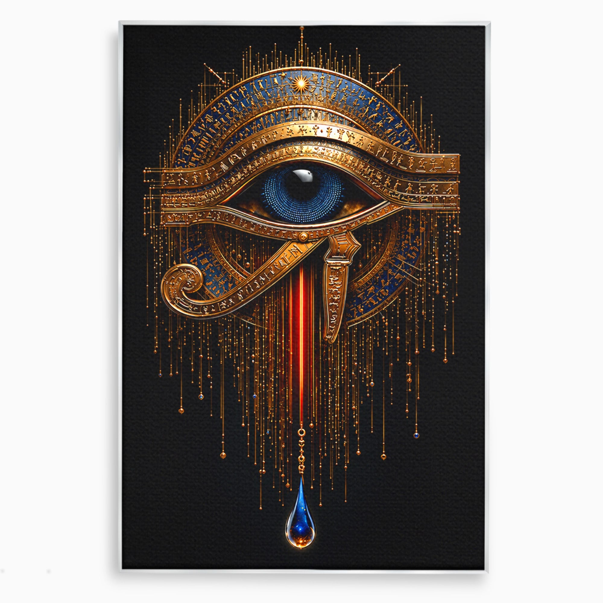 Tablou Canvas Premium LuxCanva® T1043, Ochiul Lui Horus, Ochi, Egipt, Mistic, Simbol, Dormitor, Birou, Culori Vibrante