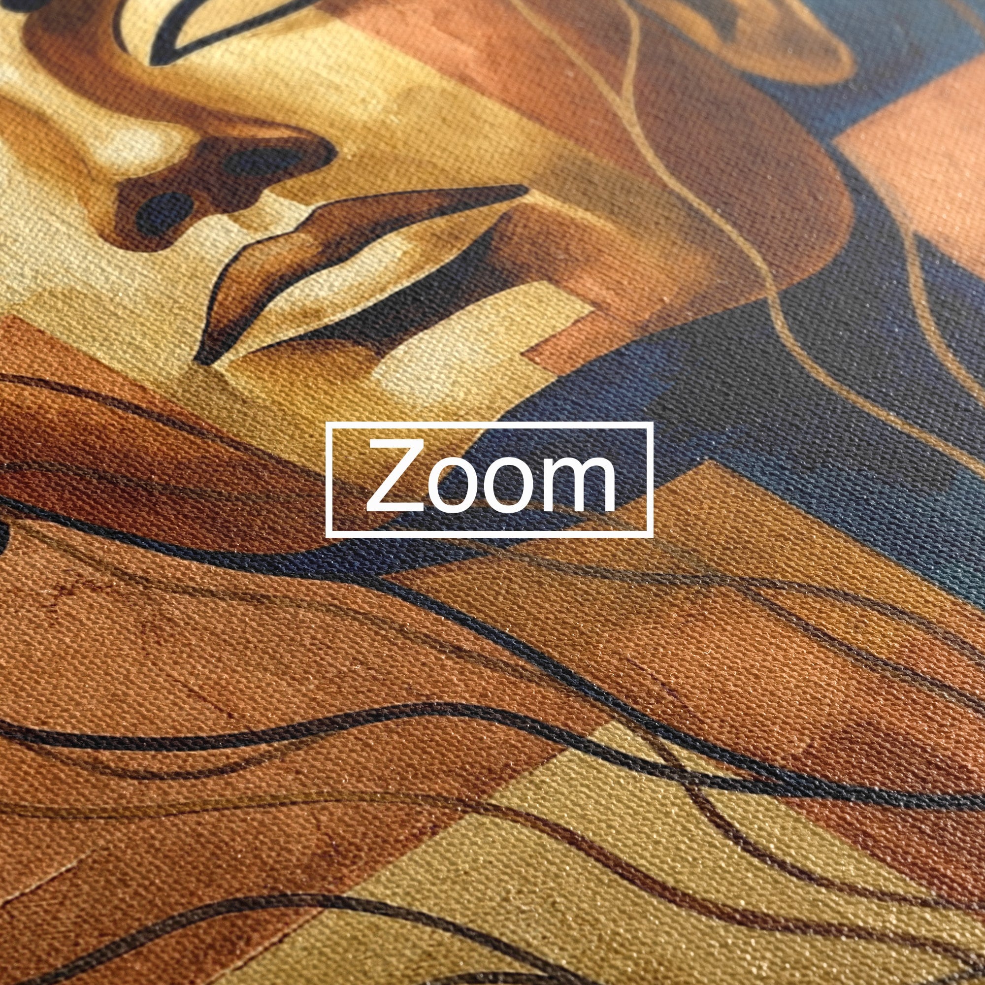Tablou Canvas Premium LuxCanva® T1046, Chipul Zeitei Egiptene, Portret, Egipt, Abstract, Living, Dormitor, Culori Vibrante