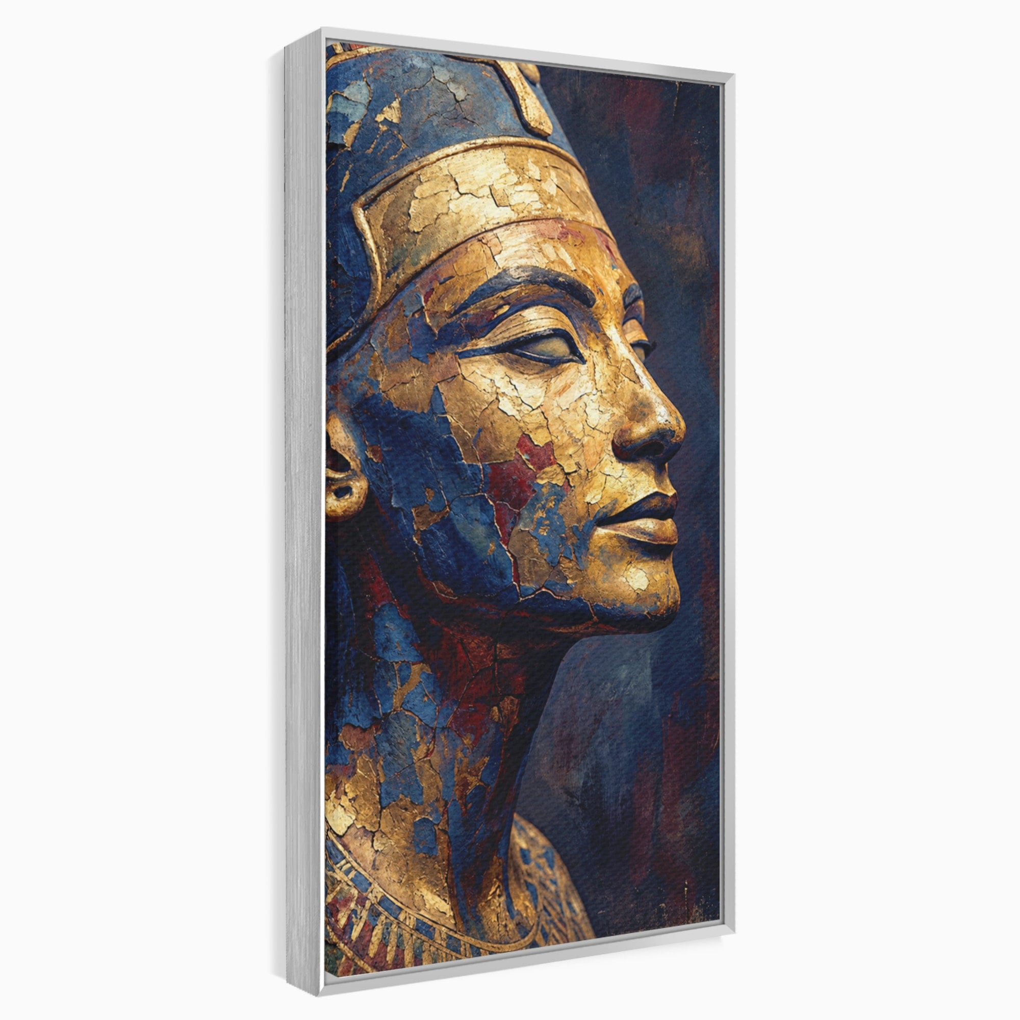 Tablou Canvas Premium LuxCanva® T1048, Profil Regal Egiptean, Egipt, Portret, Antic, Istorie, Dormitor, Culori Vibrante