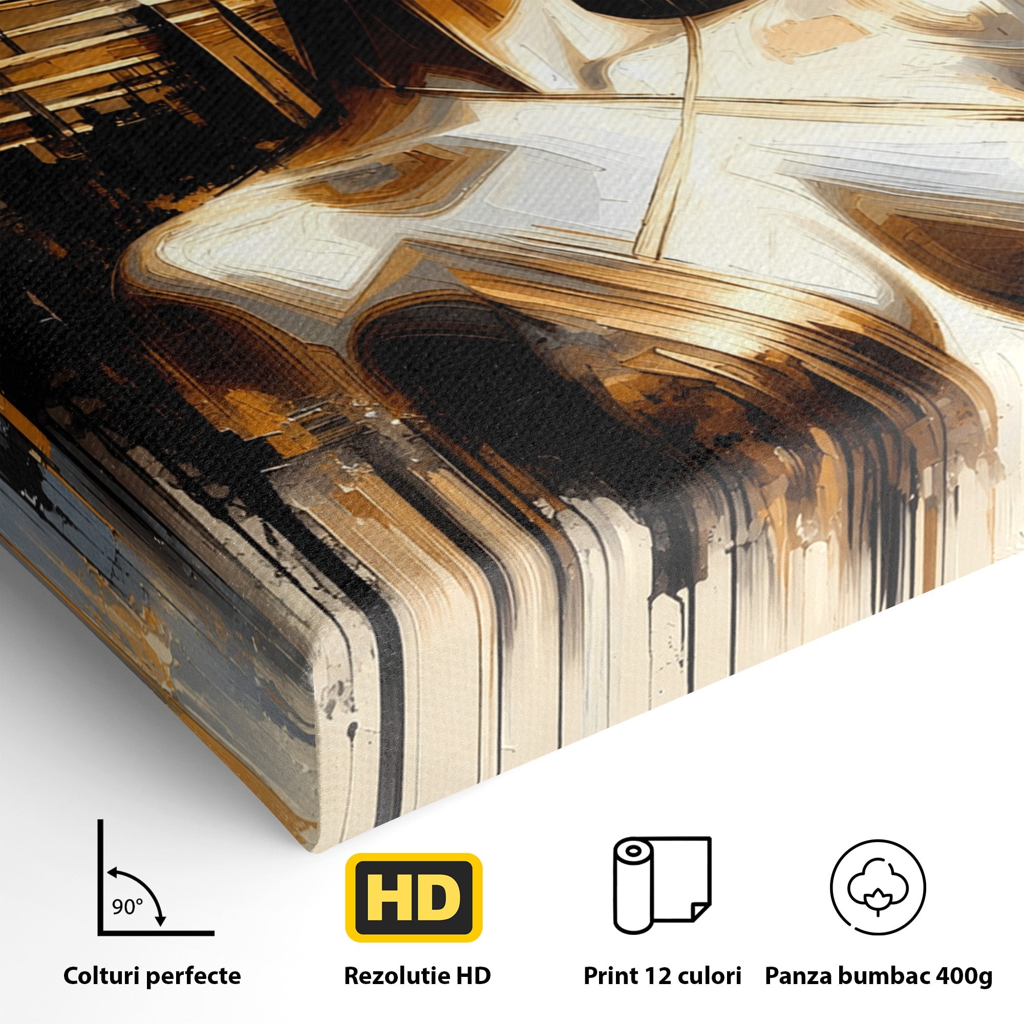 Tablou Canvas Premium LuxCanva® T1049, Femeia Faraonului, Regina, Egipt, Portret, Istorie, Dormitor, Culori Vibrante