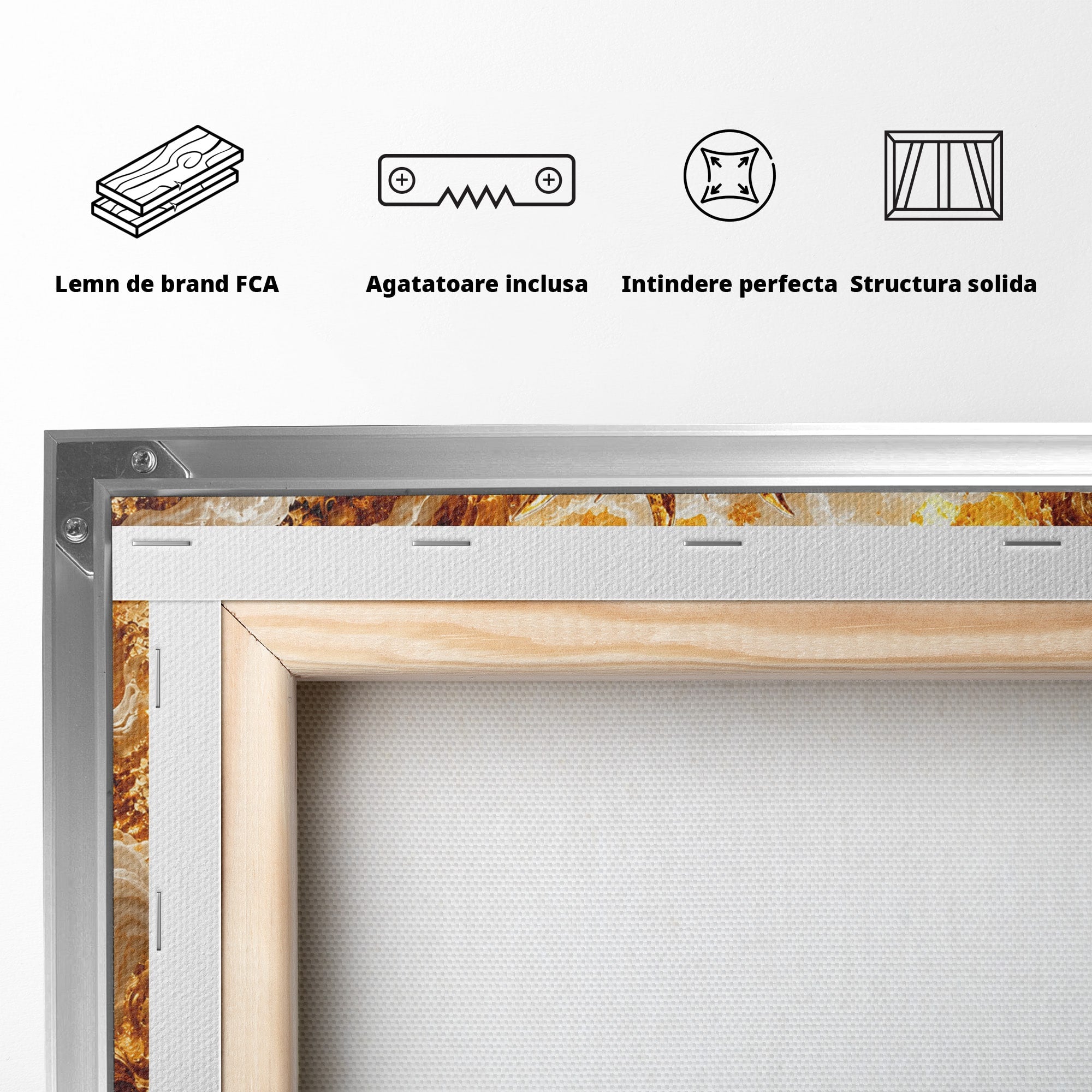 Tablou Canvas Premium LuxCanva® T1050, Regina Egipteana Cu Pisica, Egipt, Pisica, Soare, Mitologie, Dormitor, Culori Vibrante