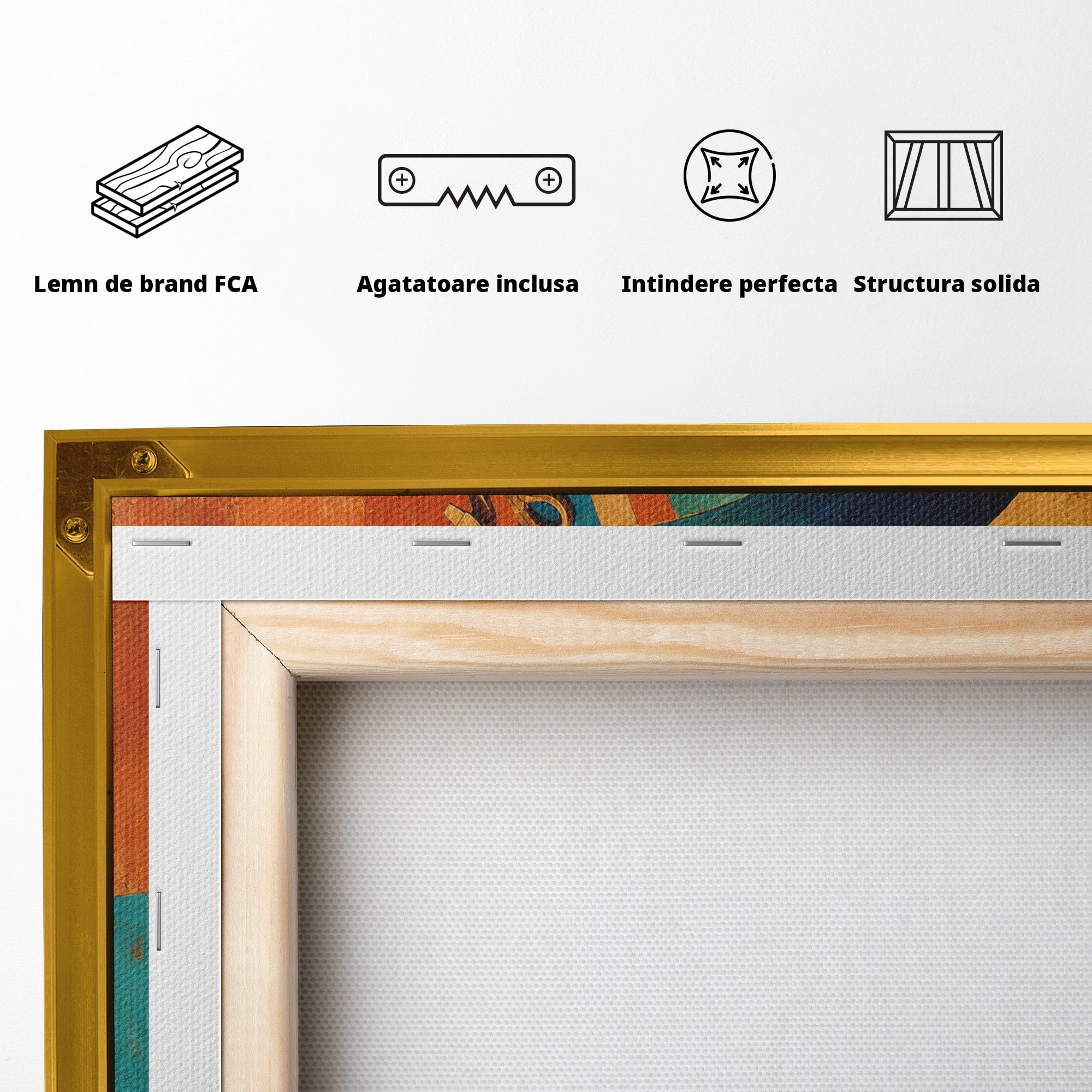 Tablou Canvas Premium LuxCanva® T1052, Frumusetea Nilului, Egipt, Portret, Antichitate, Eleganta, Living, Culori Vibrante