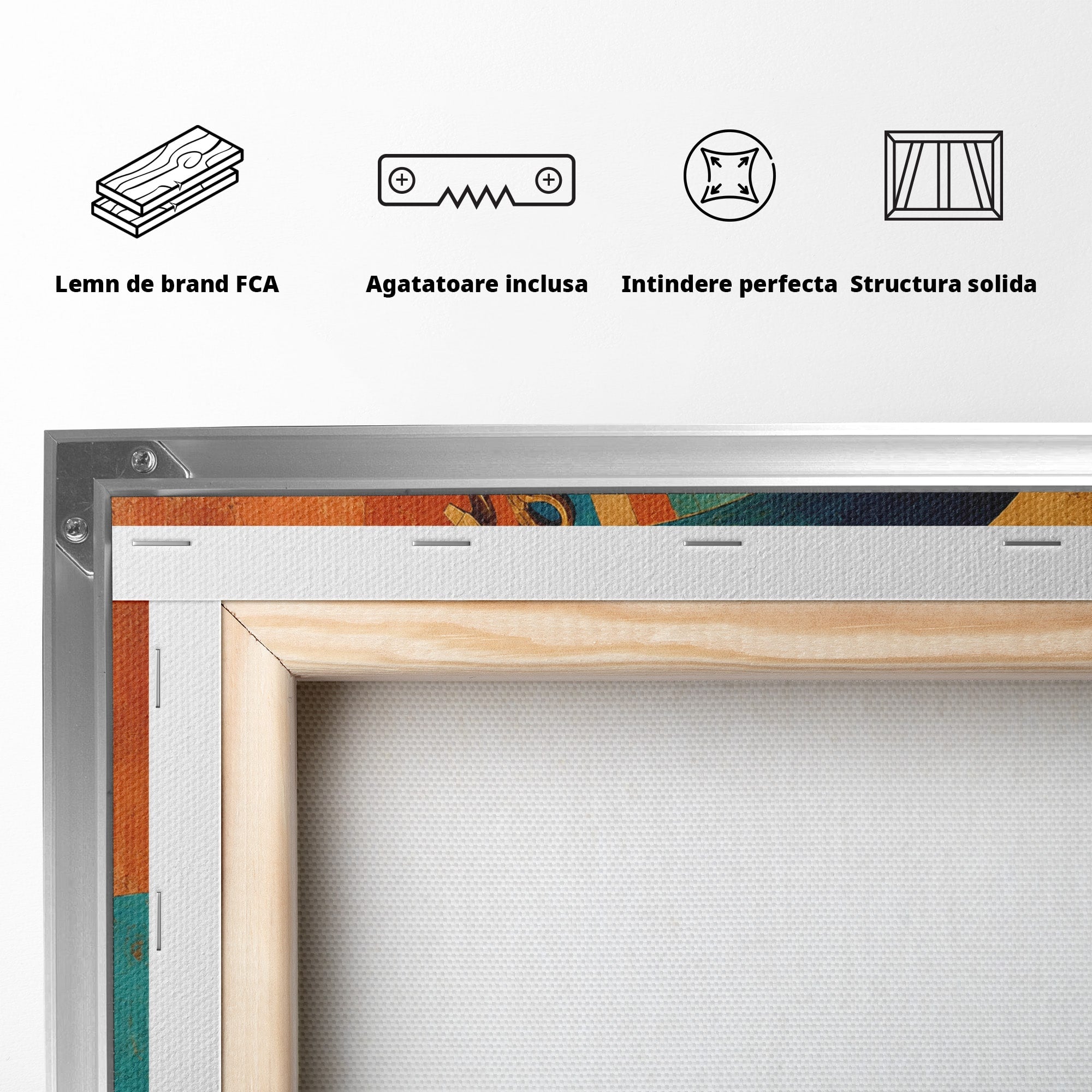 Tablou Canvas Premium LuxCanva® T1052, Frumusetea Nilului, Egipt, Portret, Antichitate, Eleganta, Living, Culori Vibrante